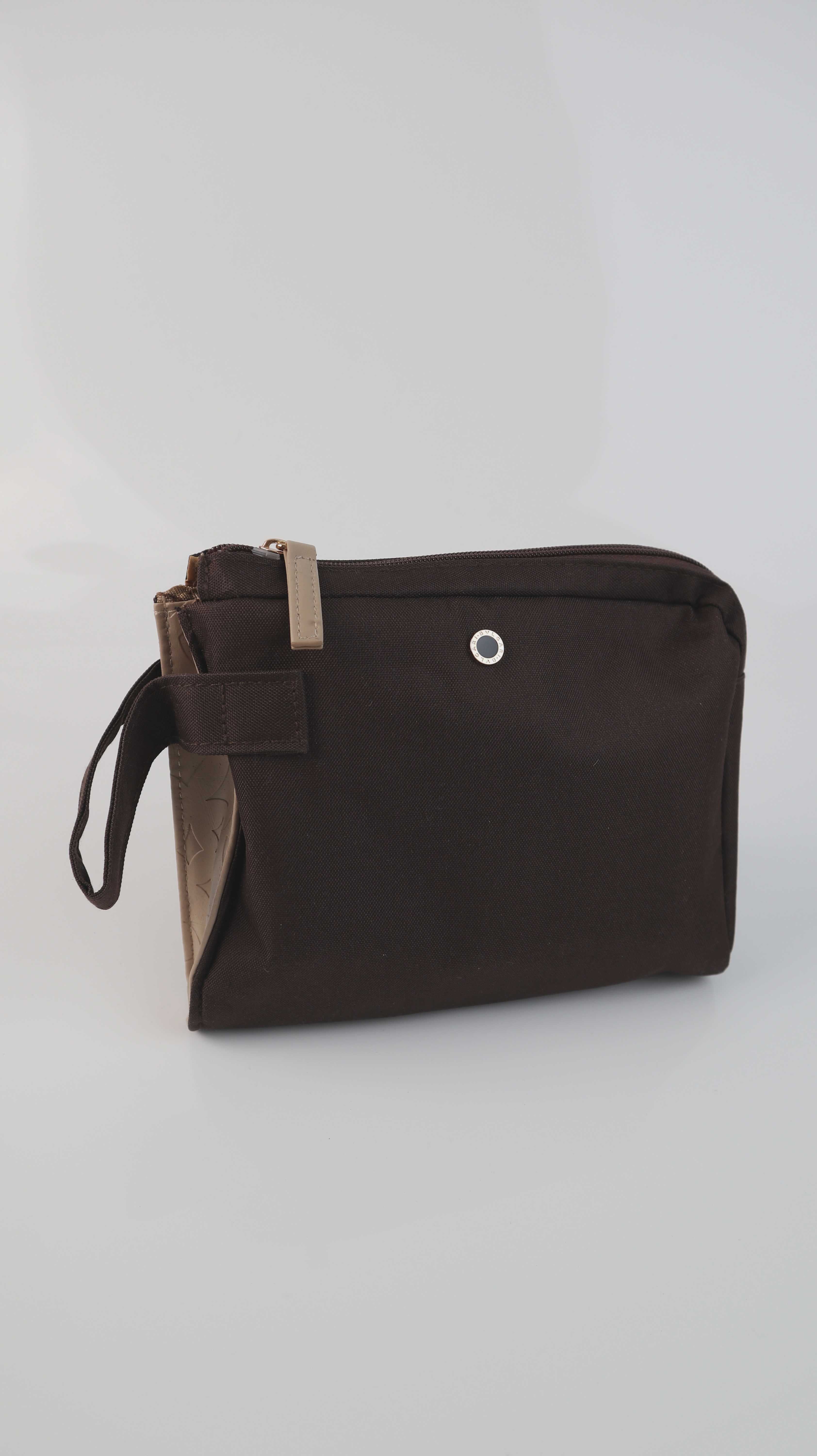 Bulgari Reisekit Kosmetiktasche braun neu Kulturbeutel Neu Erste Klasse