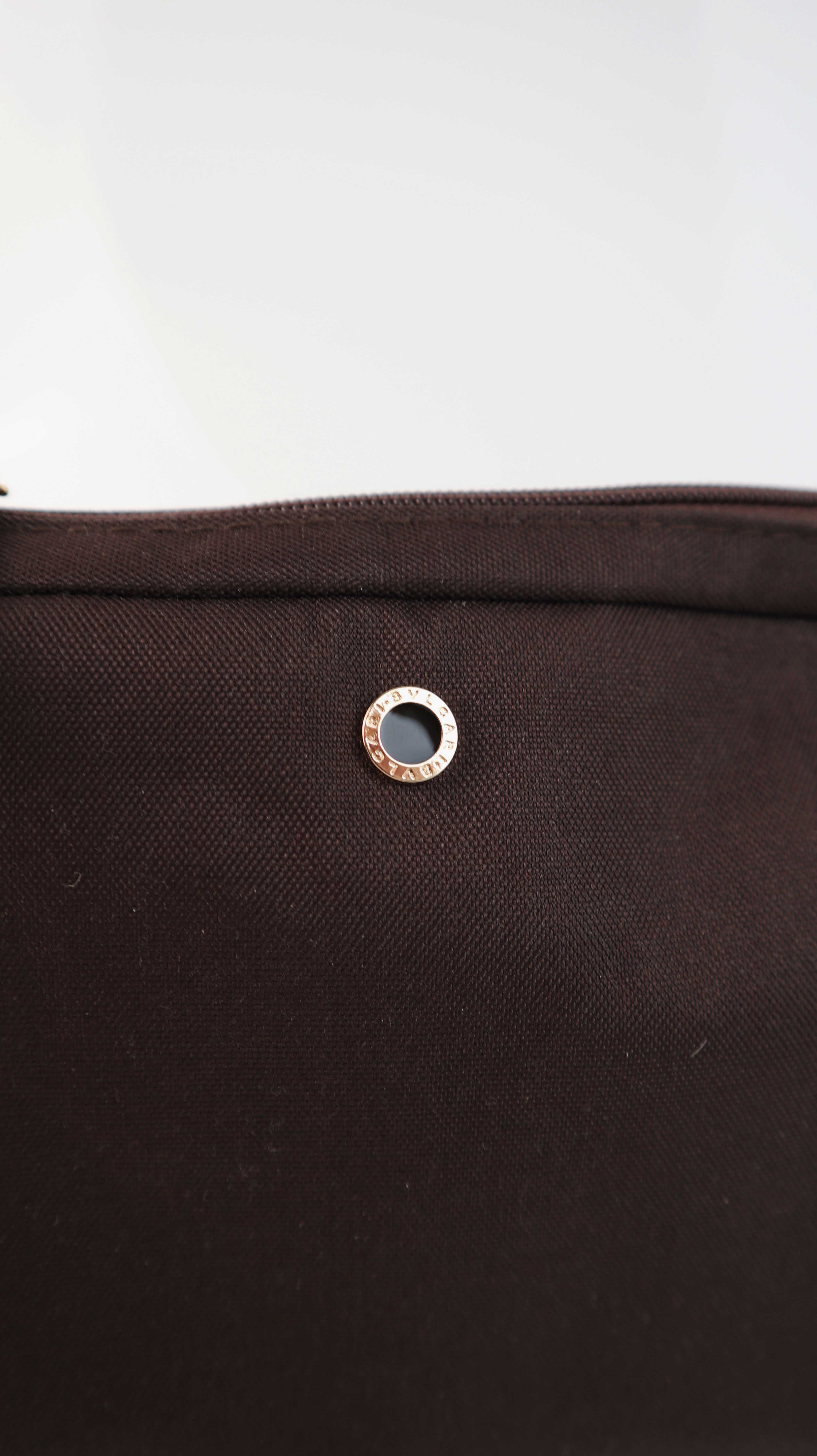 Bulgari Reisekit Kosmetiktasche braun neu Kulturbeutel Neu Erste Klasse