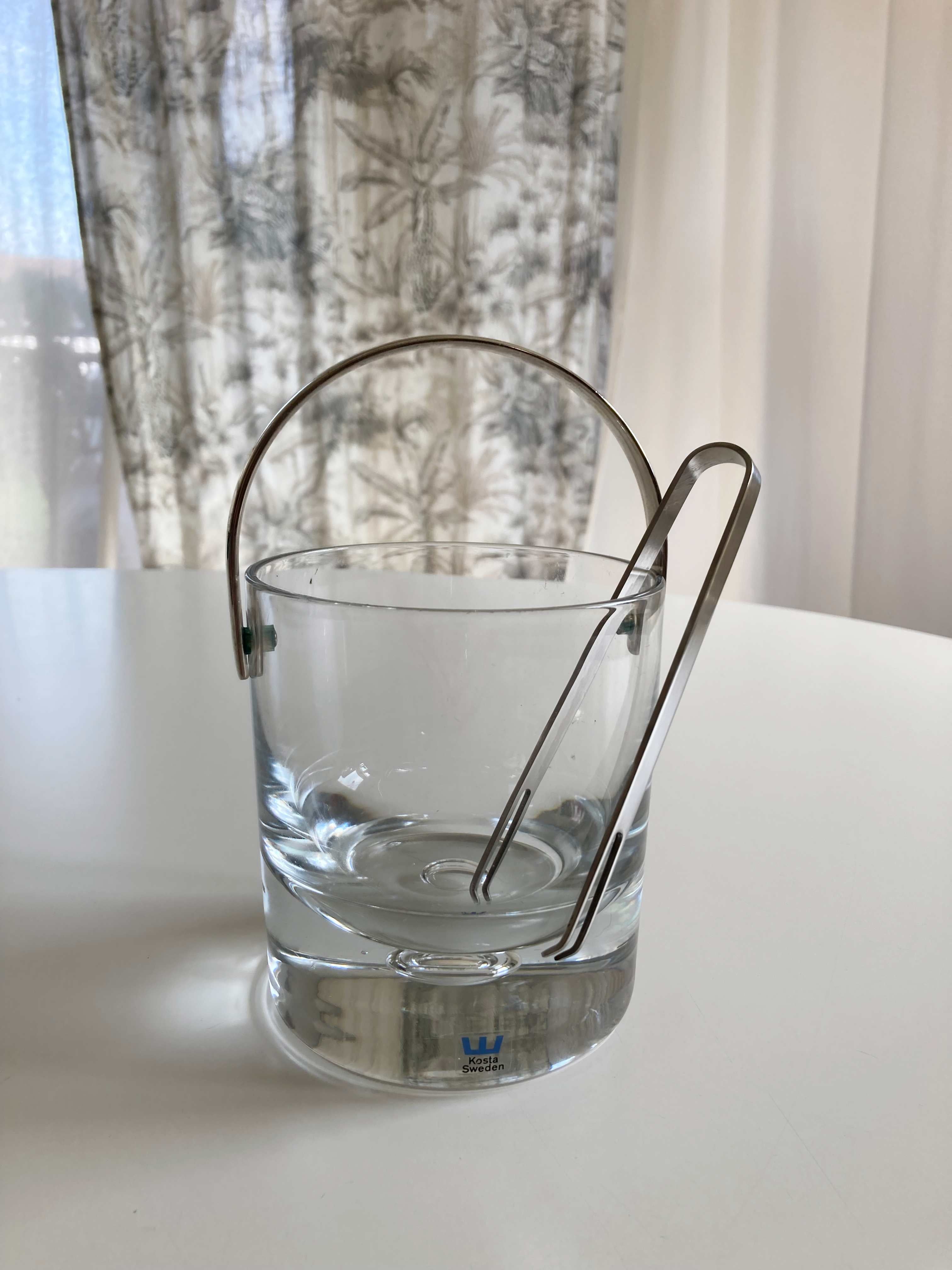 Kostja Sweden Eiswürfelglas Glas Eiswürfelbehälter Eiswürfelzange Eiskübel