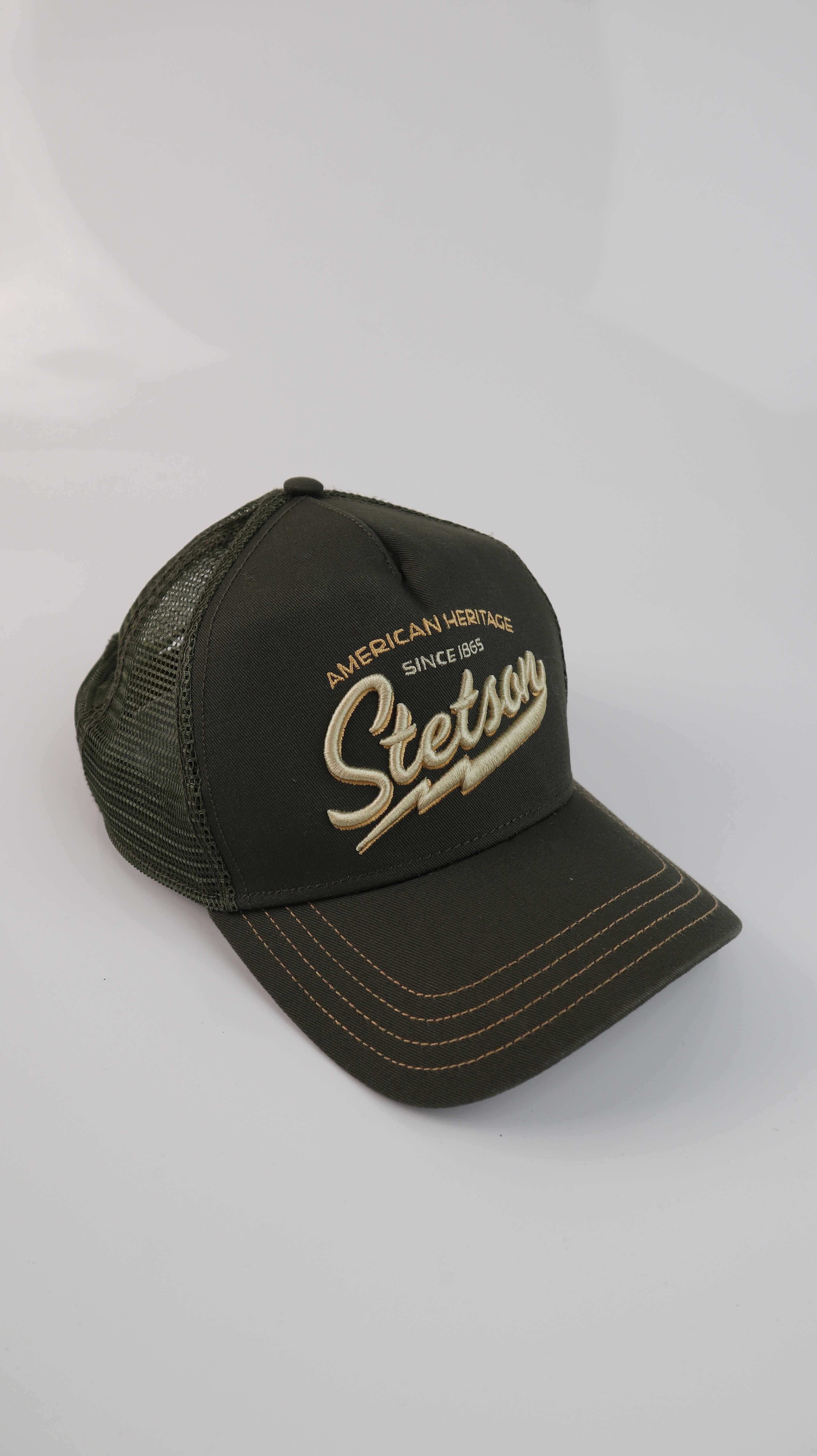 Stetson Kappe Cap Truckercap Grün Khaki Mütze