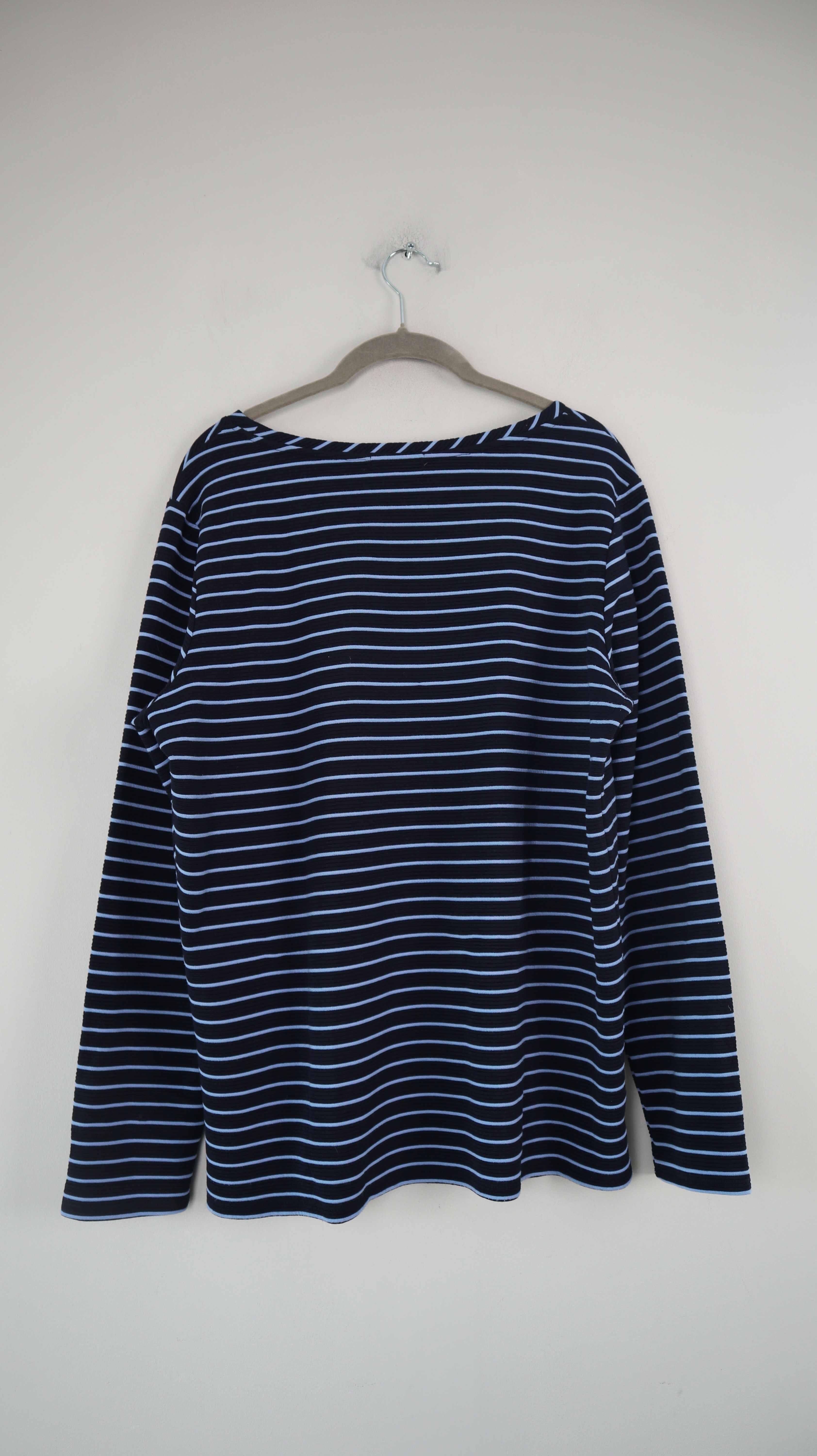 Cecil Longsleeve Blau dunkelblau Shirt gestreift 40 L