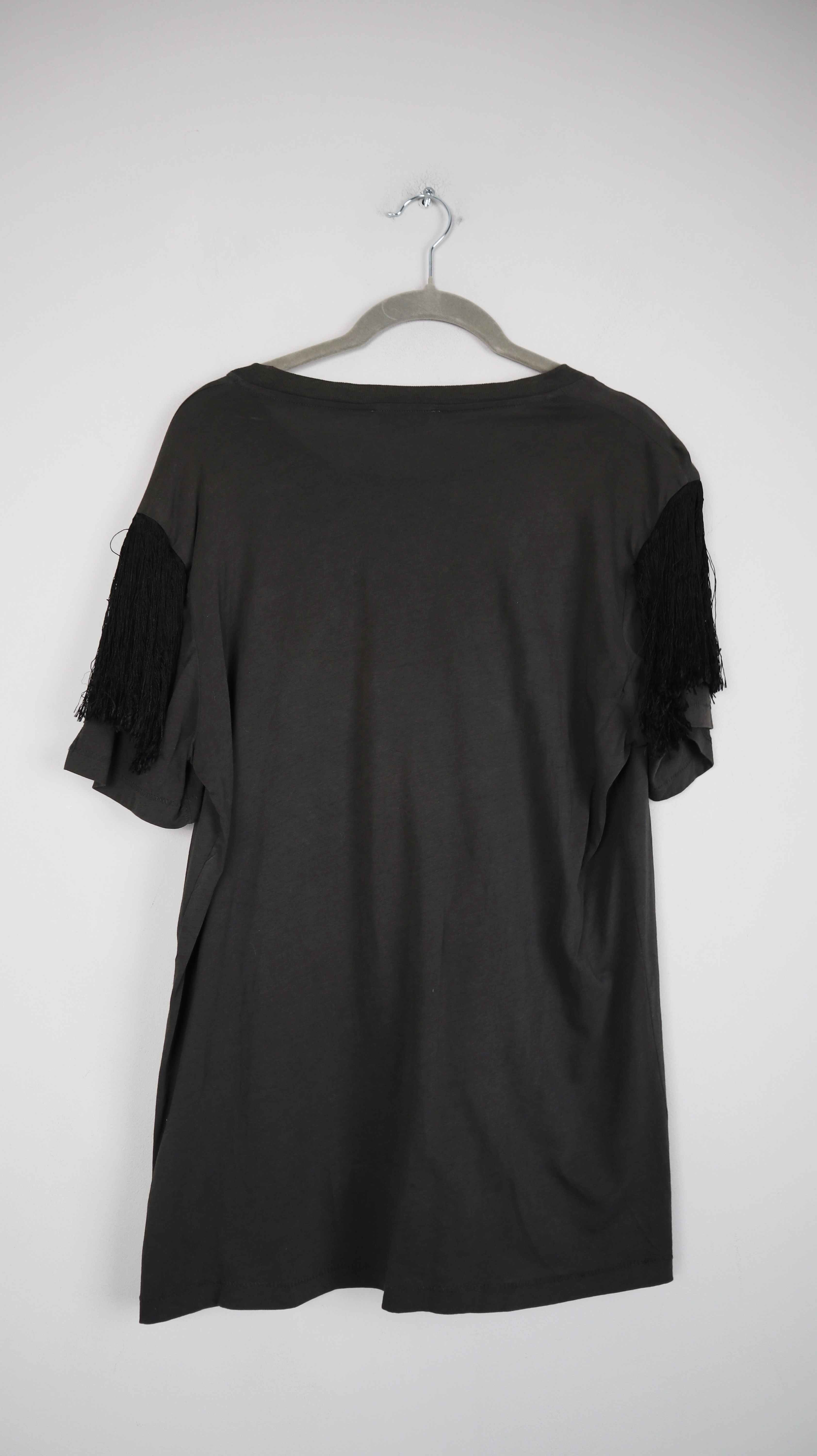 Acne Studios Shirt Grau 36 S Fransen Fransenshirt Cowboy T-Shirt basic