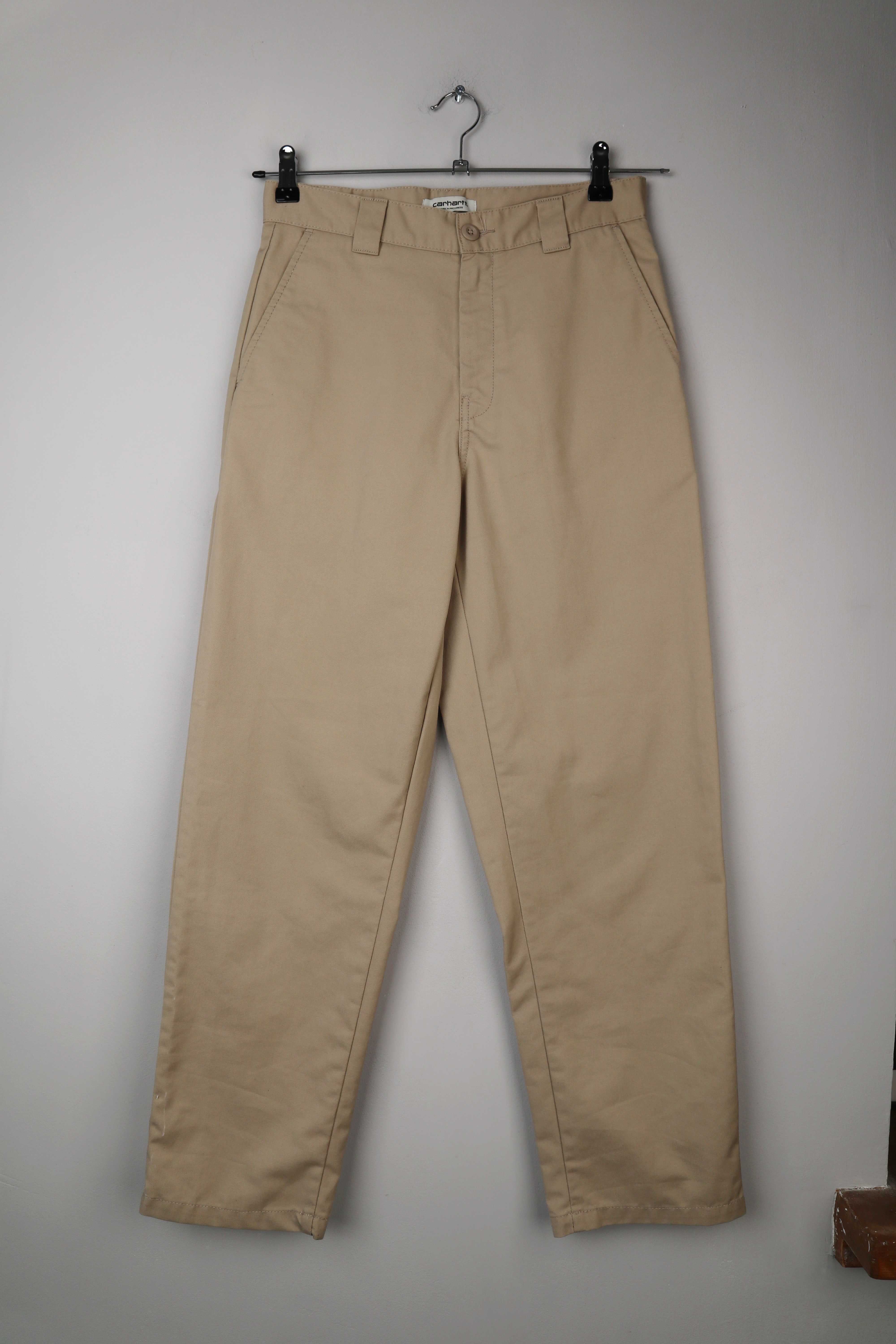 Carhartt Hose Chino Beige Creme RW Straight S hellbraun