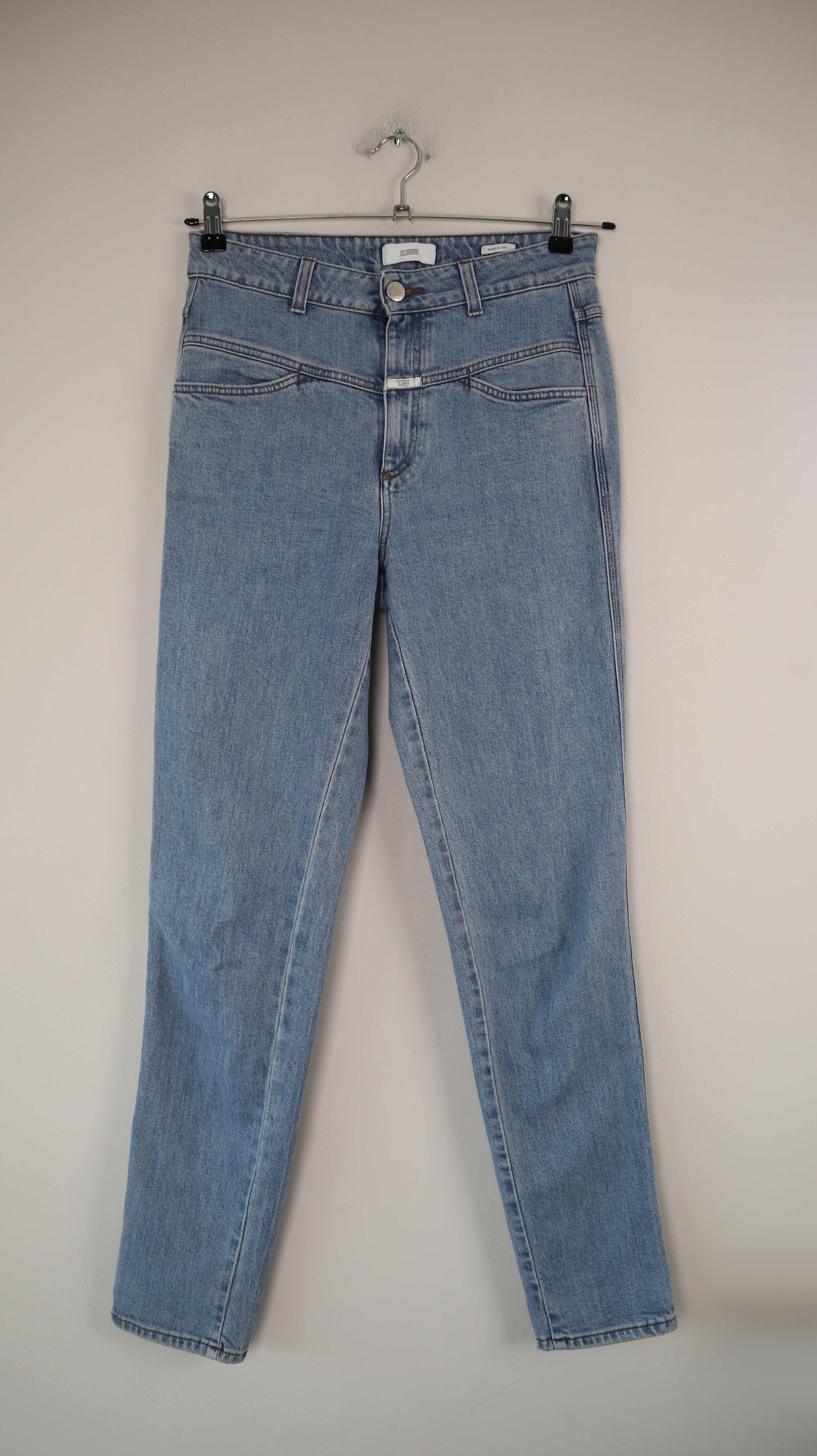 Closed Power Pusher Jeans 28 38 M high waist denim slim Röhrenhose