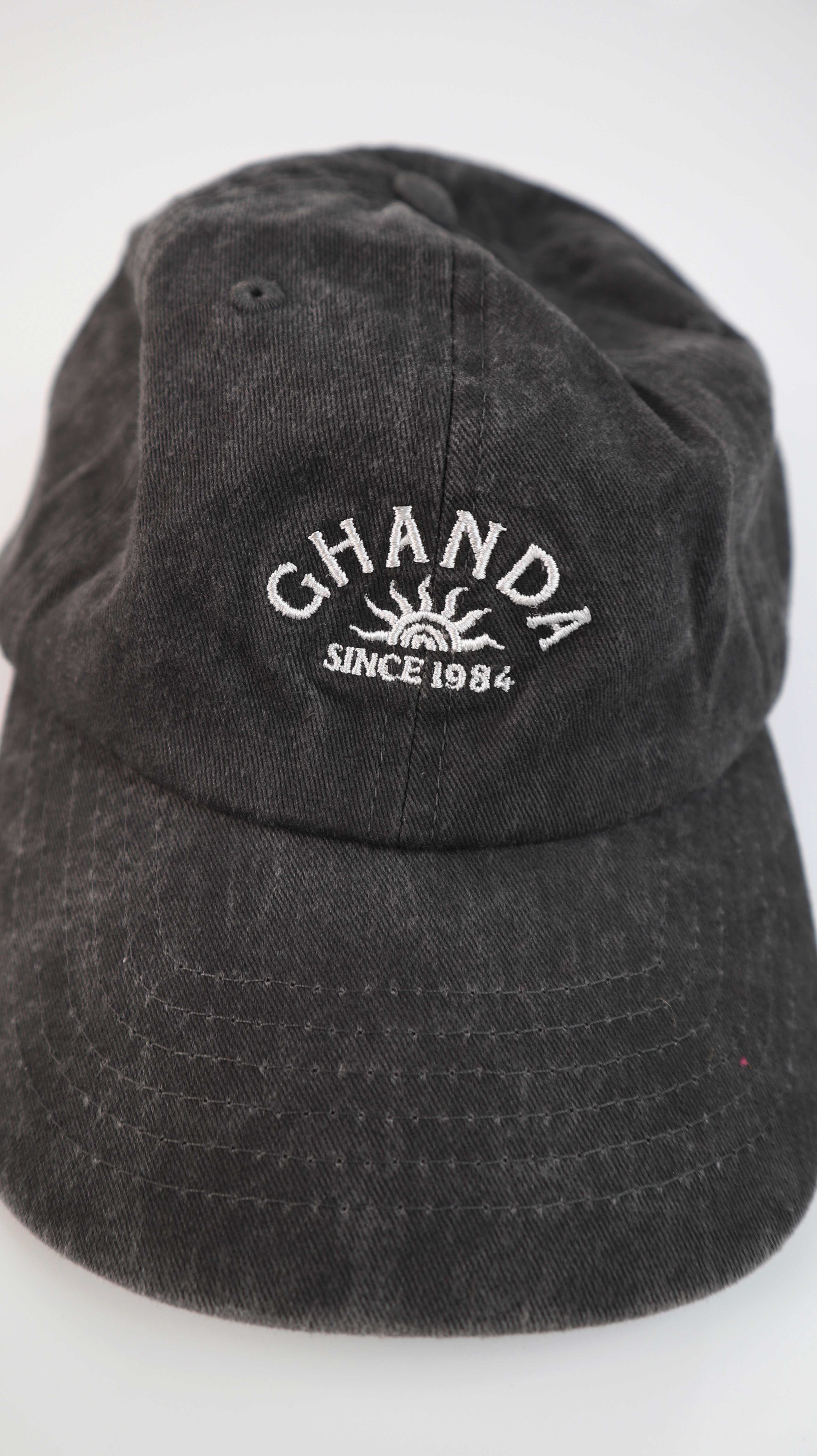 Ghanda Cap Kappe Grau Schirmmütze