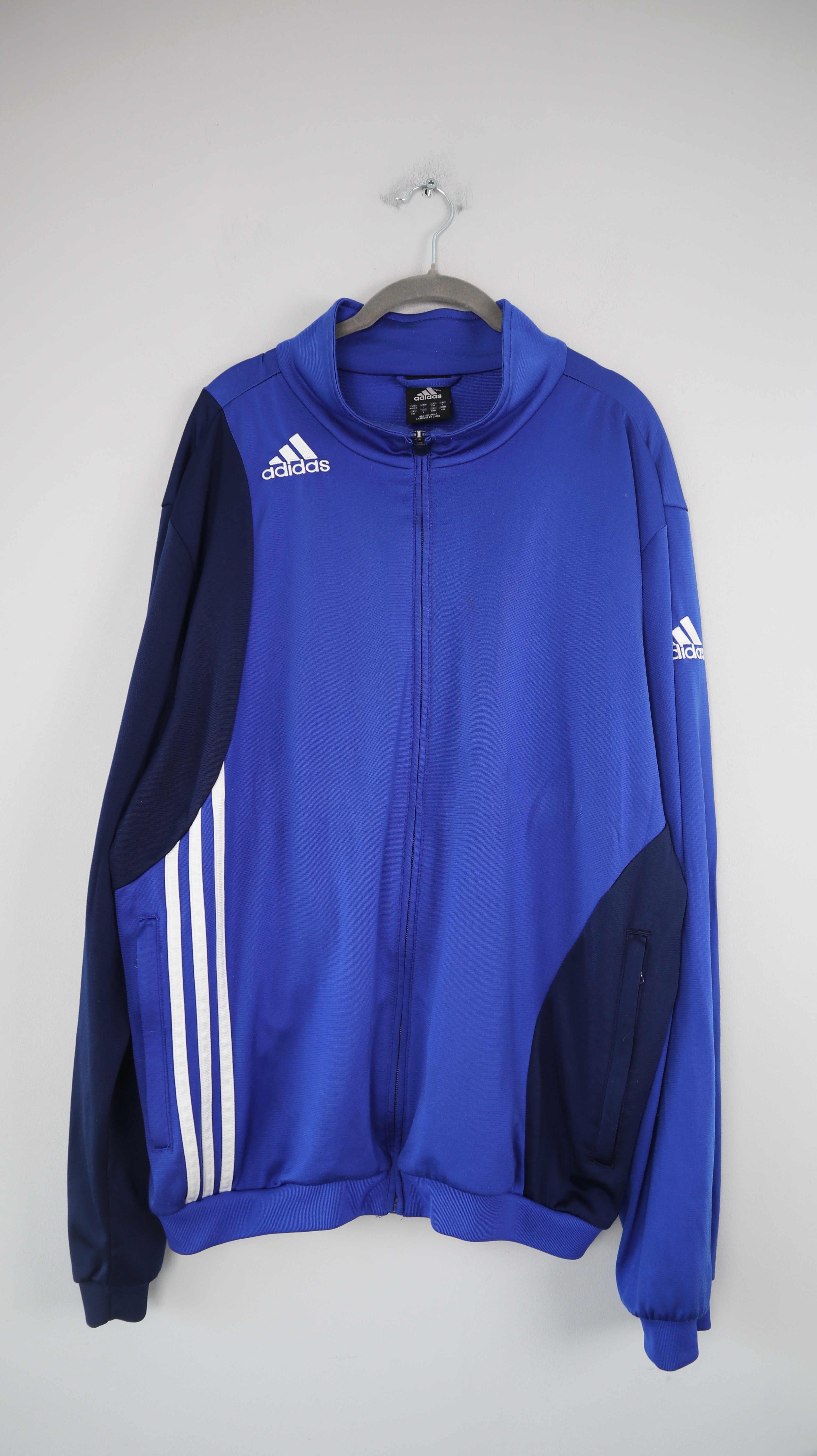 Adidas Jacke blau Trainingsjacke 40 L Sportjacke Vintage 2008