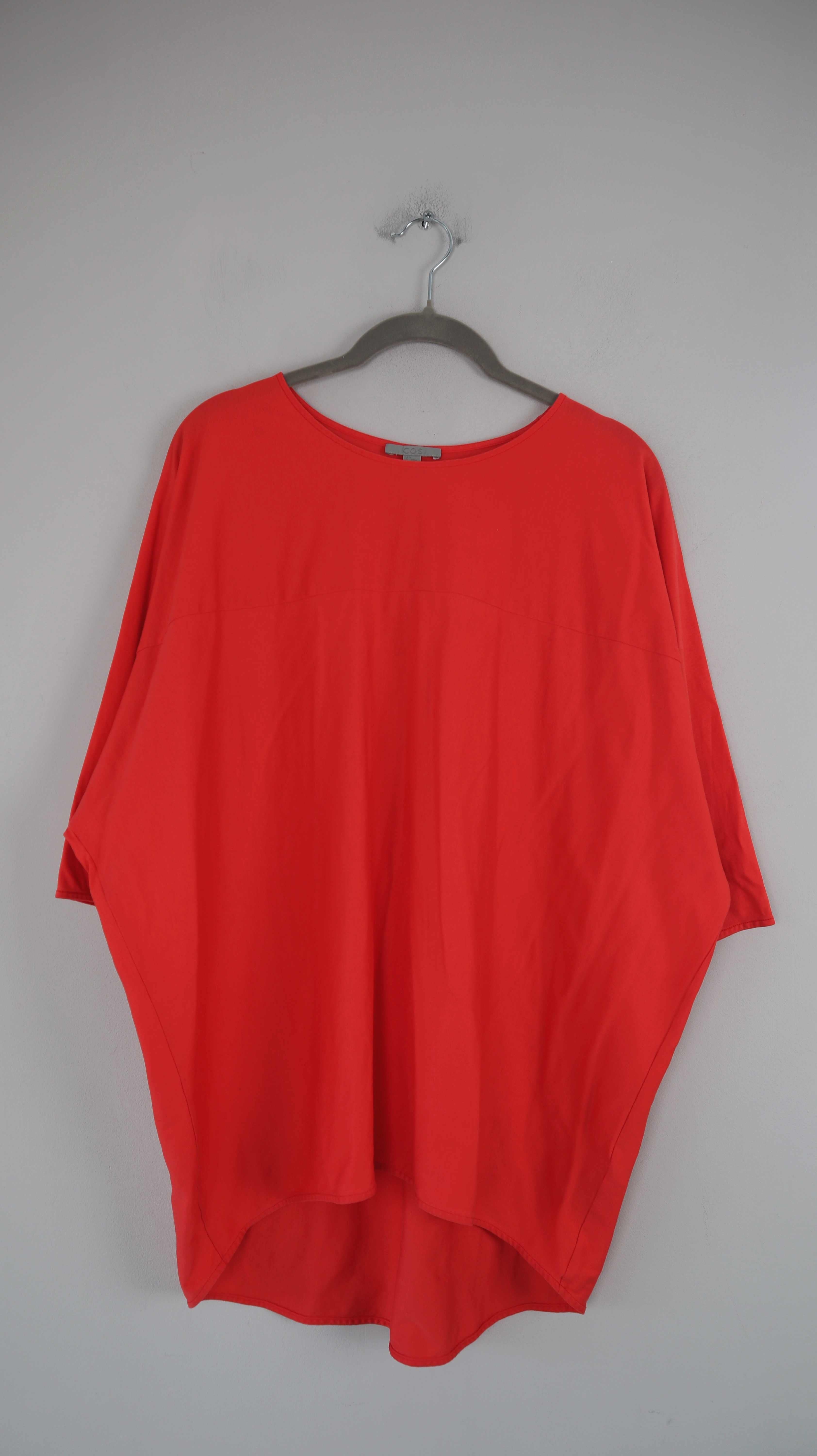 COS Shirt Oberteil Rot basic einfarbig 38 M T-Shirt grafisch