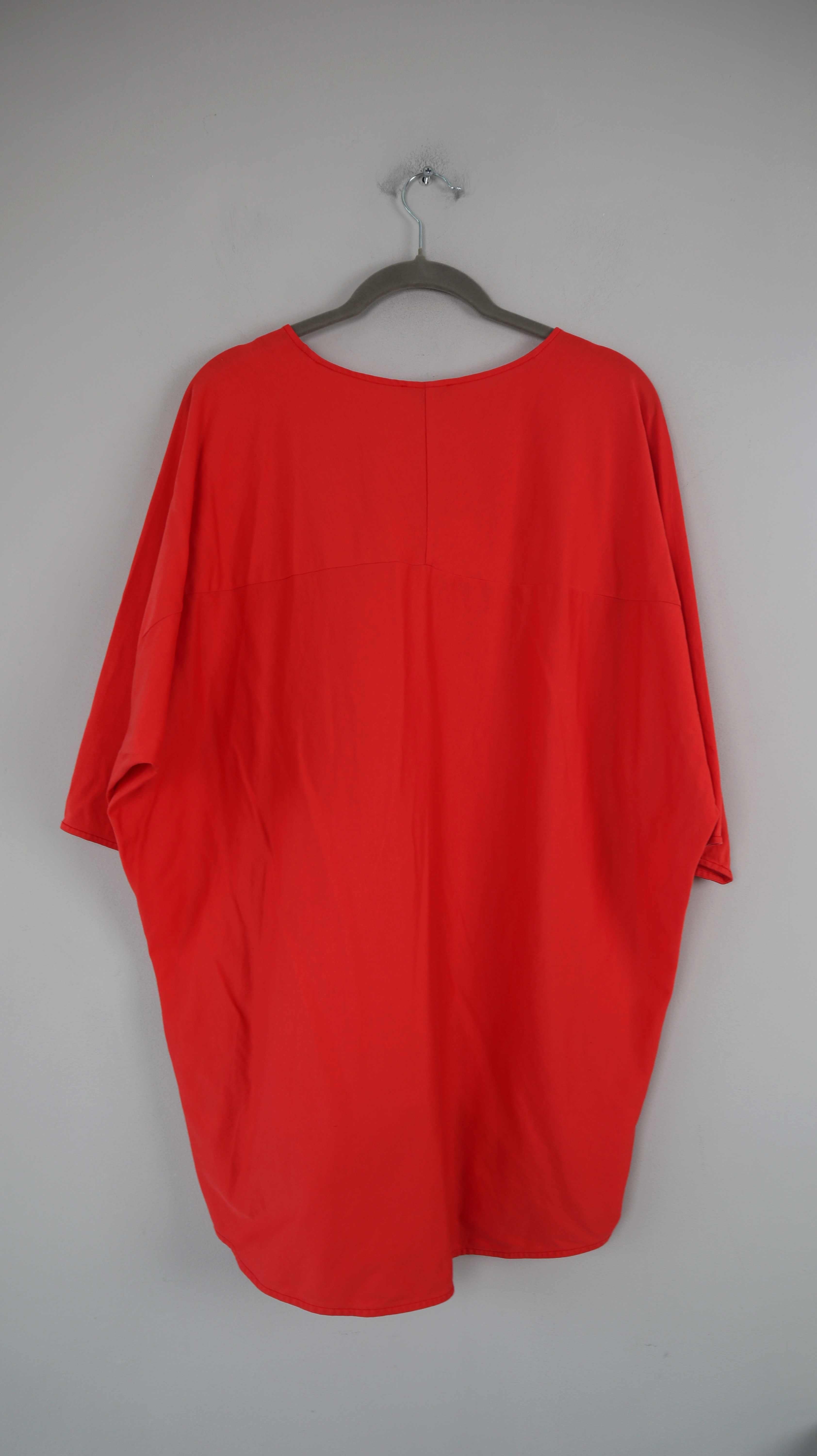 COS Shirt Oberteil Rot basic einfarbig 38 M T-Shirt grafisch