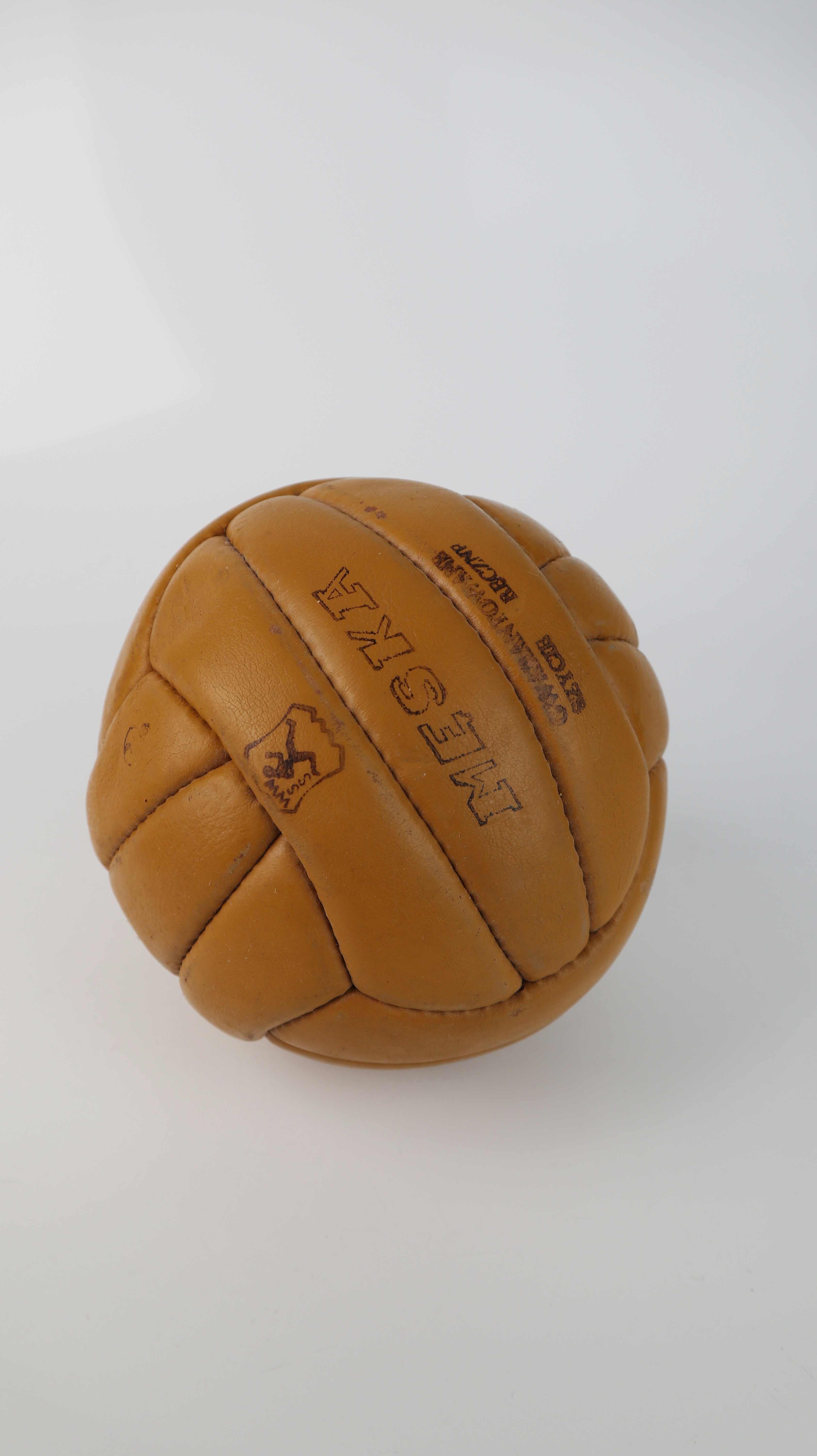Meska Ball Lederball Lederfußball Vintageball Braun