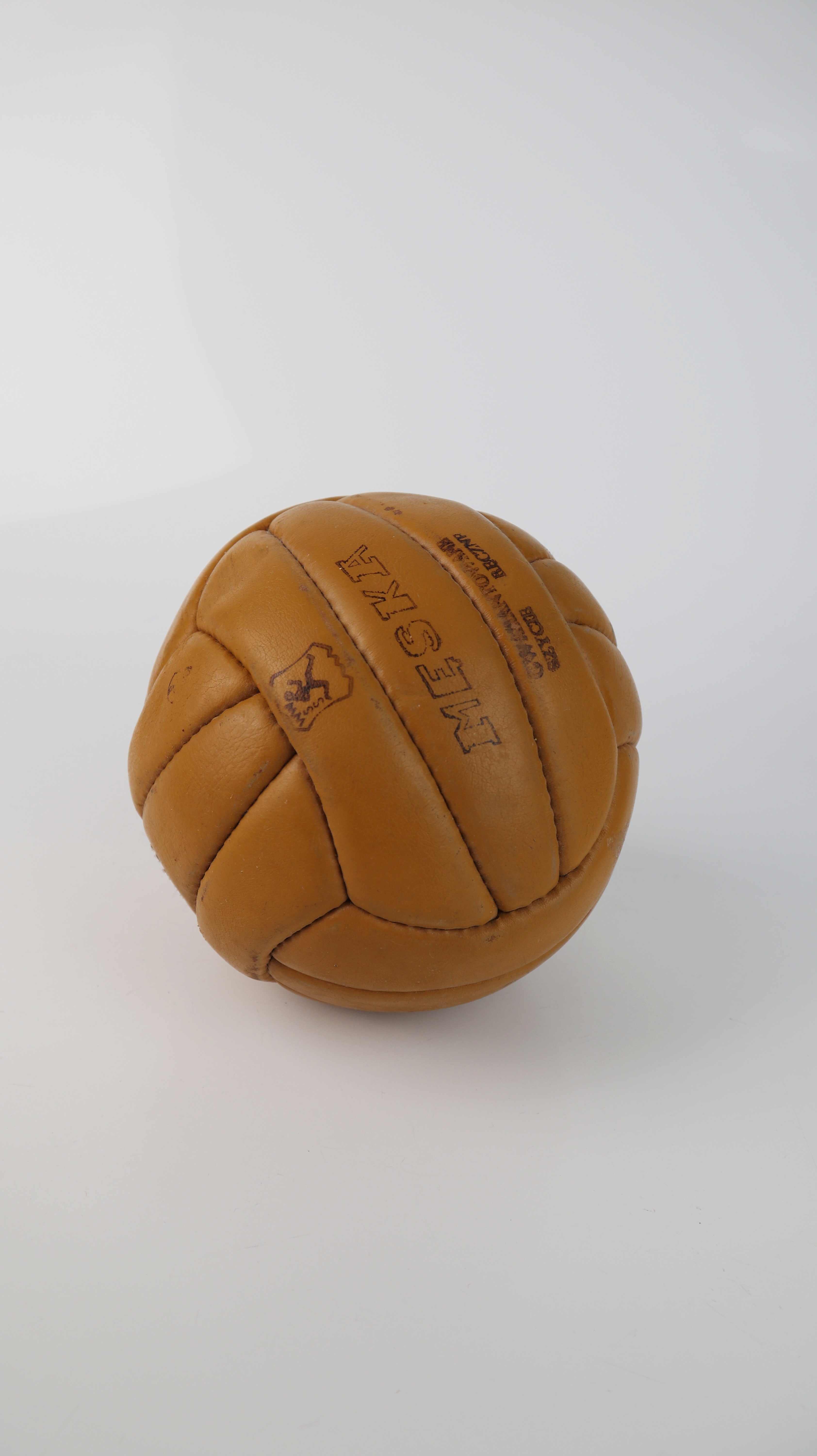 Meska Ball Lederball Lederfußball Vintageball Braun