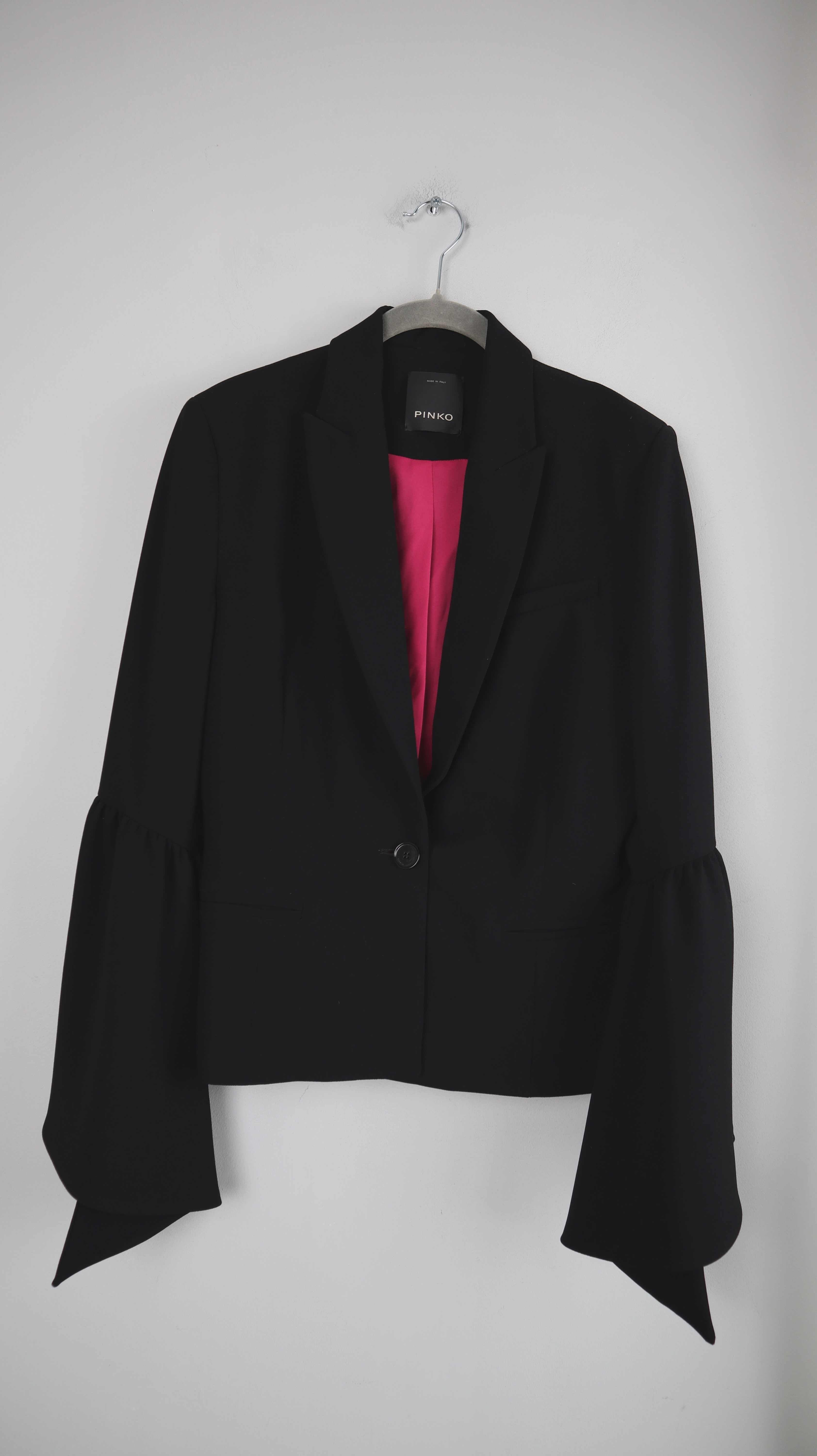 Pinko Blazer schwarz 36 S Trompetenärmel