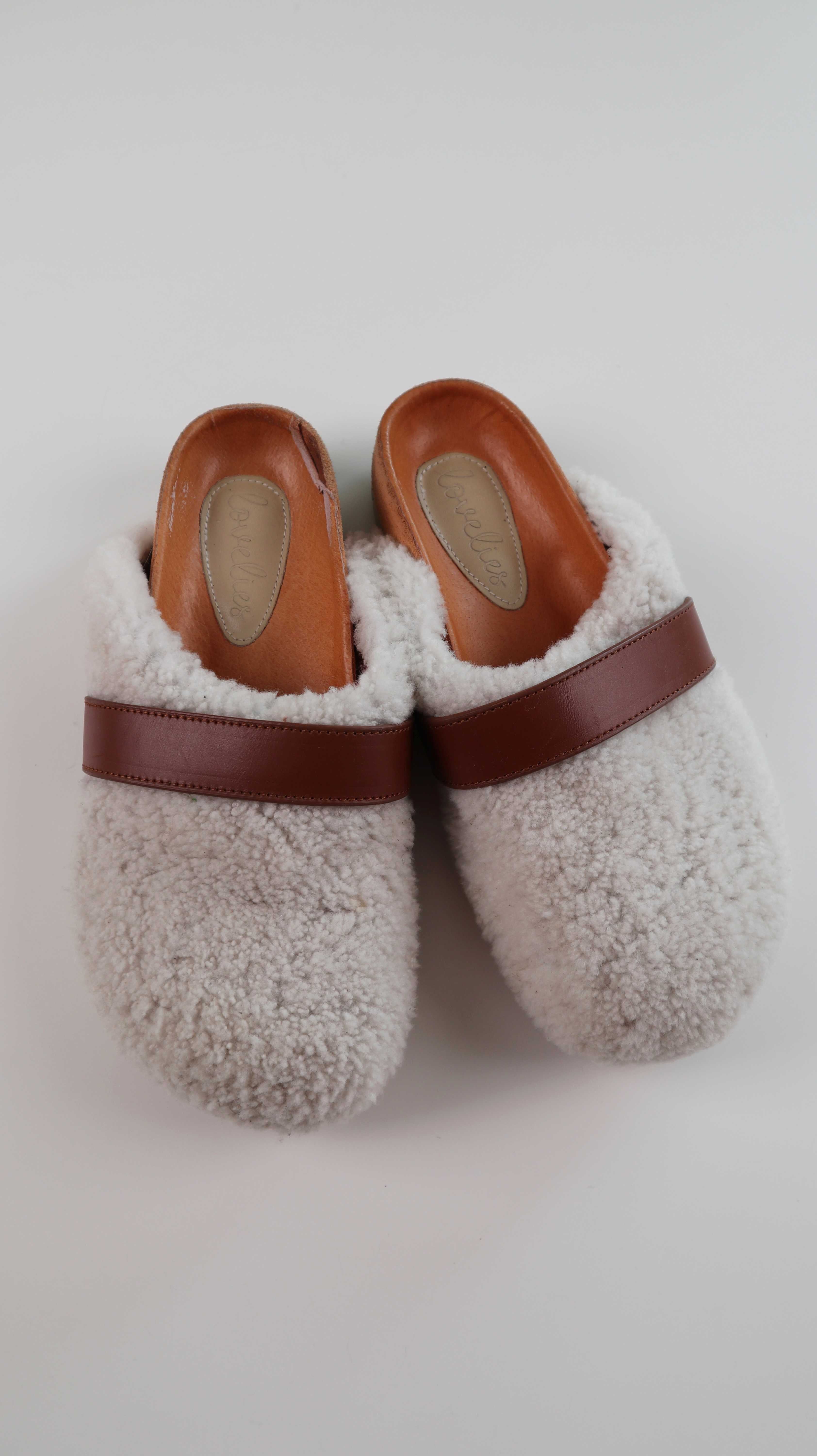 Lovelies Slipper Loafer 39 Beige Lammfell Fellslipper Mules