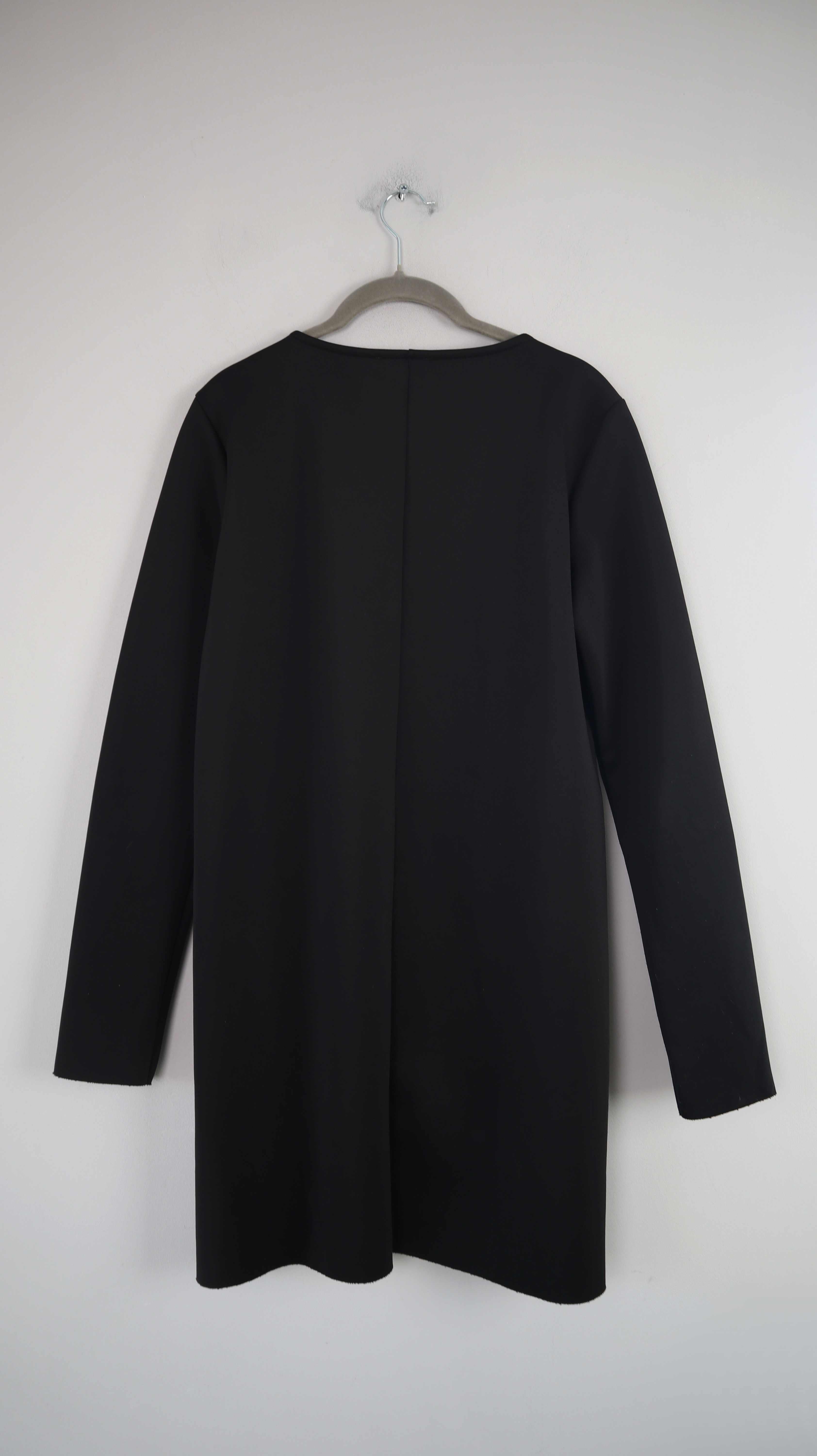 Sisley Kleid Shirt Oberteil schwarz 40 L Cropped Midi Midikleid