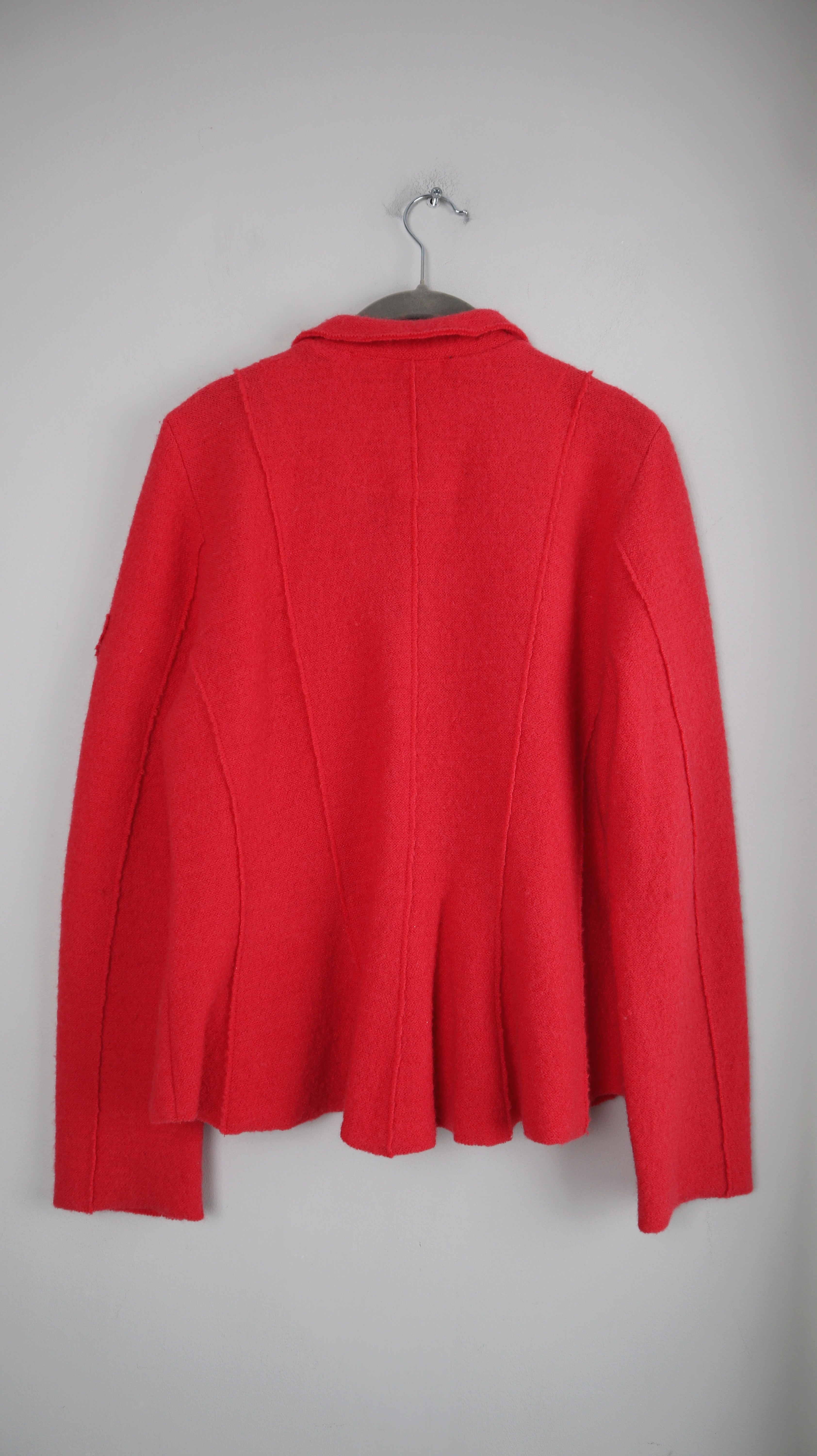 Hammerschmid Blazer Jacke rot 40 L weinrot Perlmuttknöpfe