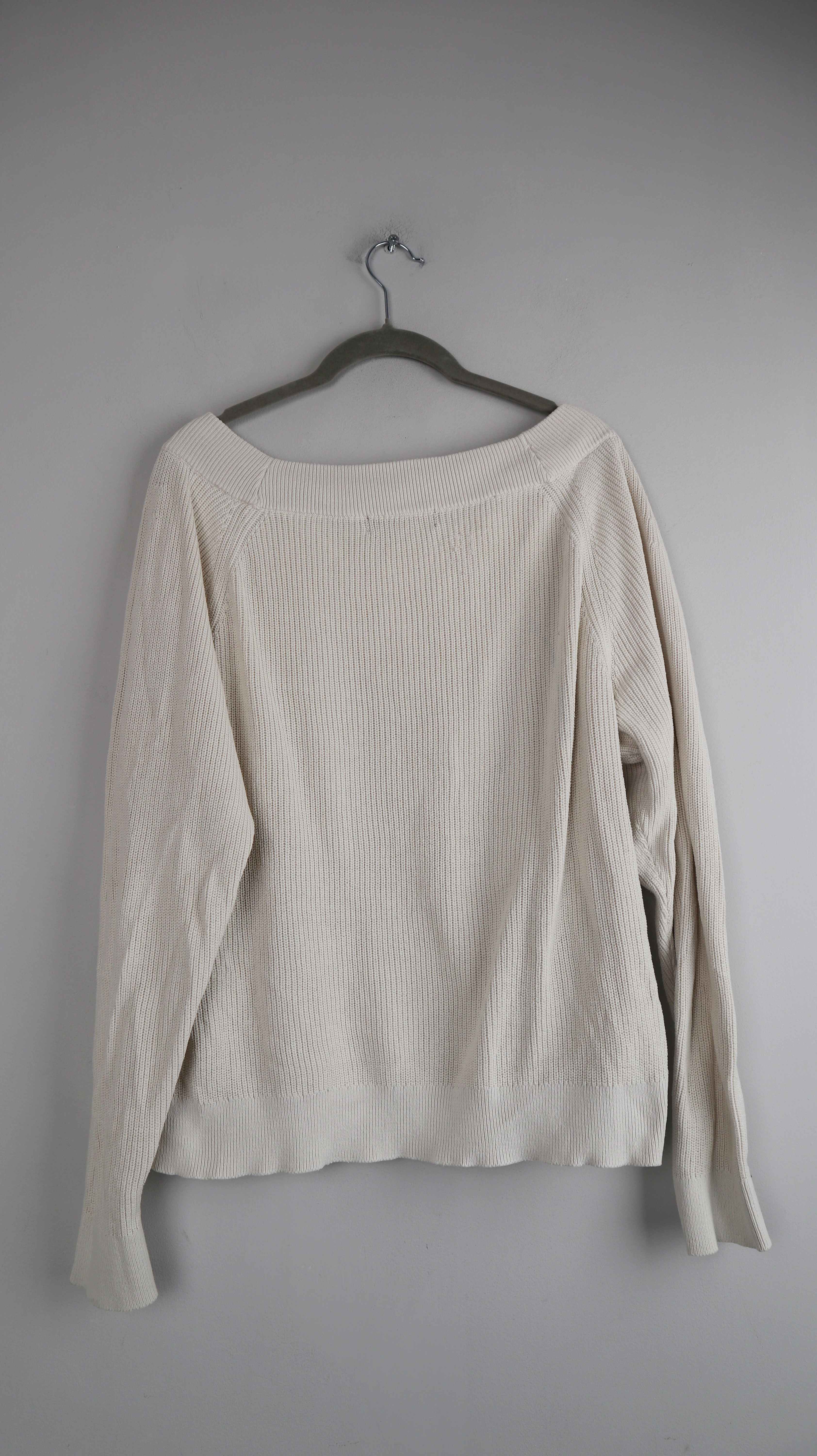 Ralph Lauren Polo Pullover 38 M weiß Creme Sweater Rundhalsausschnitt
