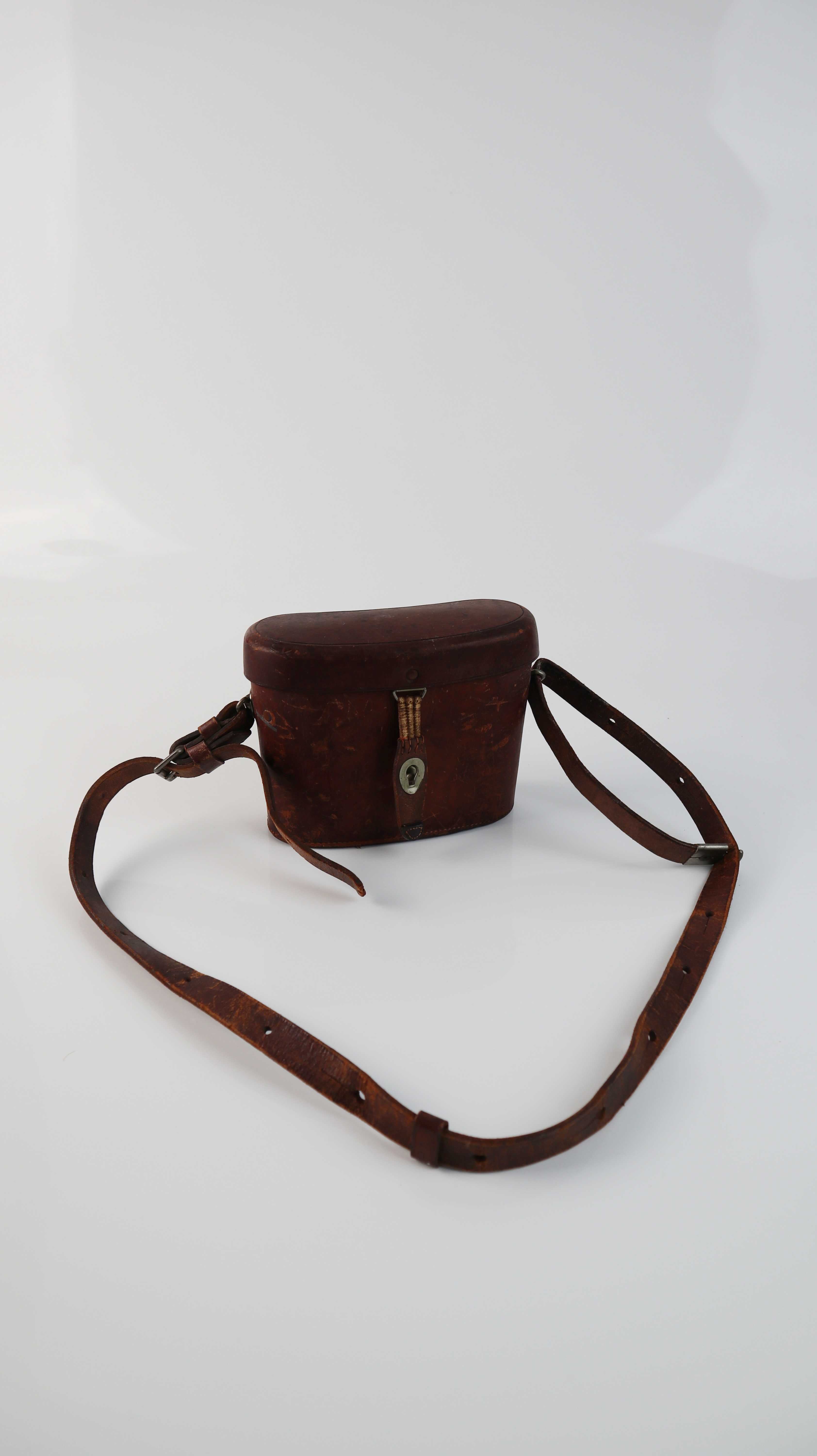 Antike Fernglastasche Tasche Ledertasche Etui Case Umhängetasche