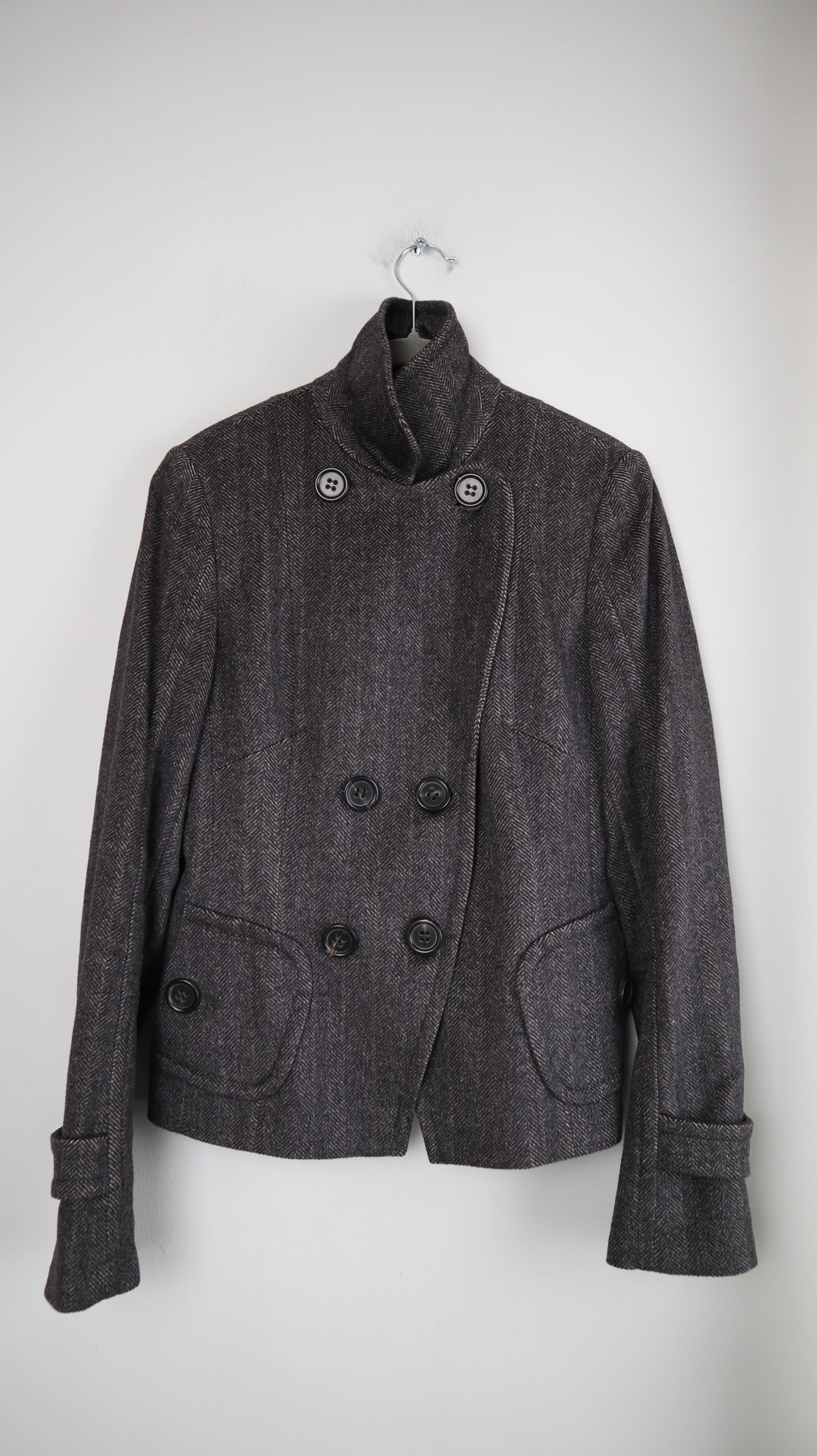 Rene Lezard Blazer 34 XS Grau Cashmere Colombo pure cashmere Jacke