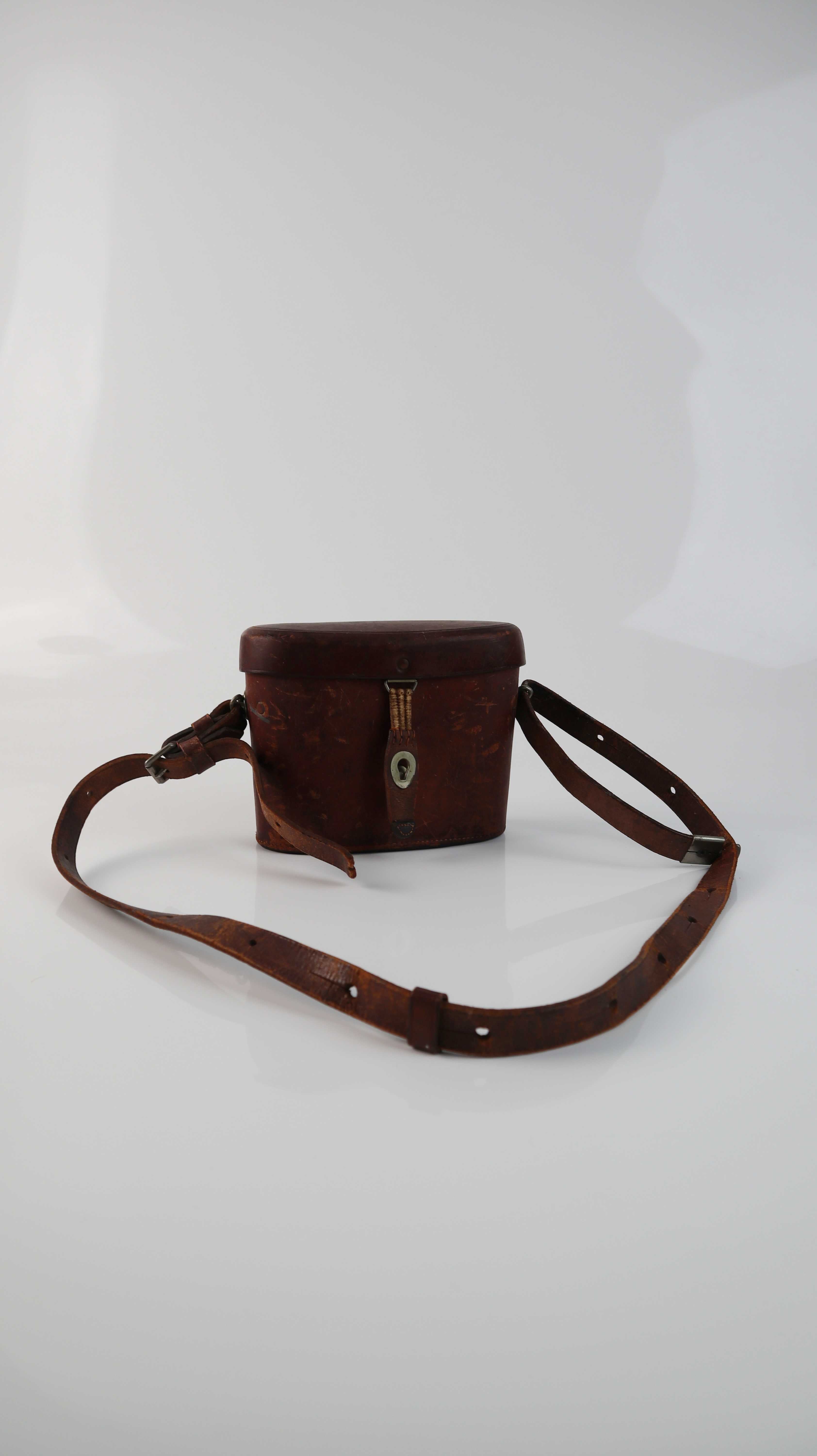 Antike Fernglastasche Tasche Ledertasche Etui Case Umhängetasche