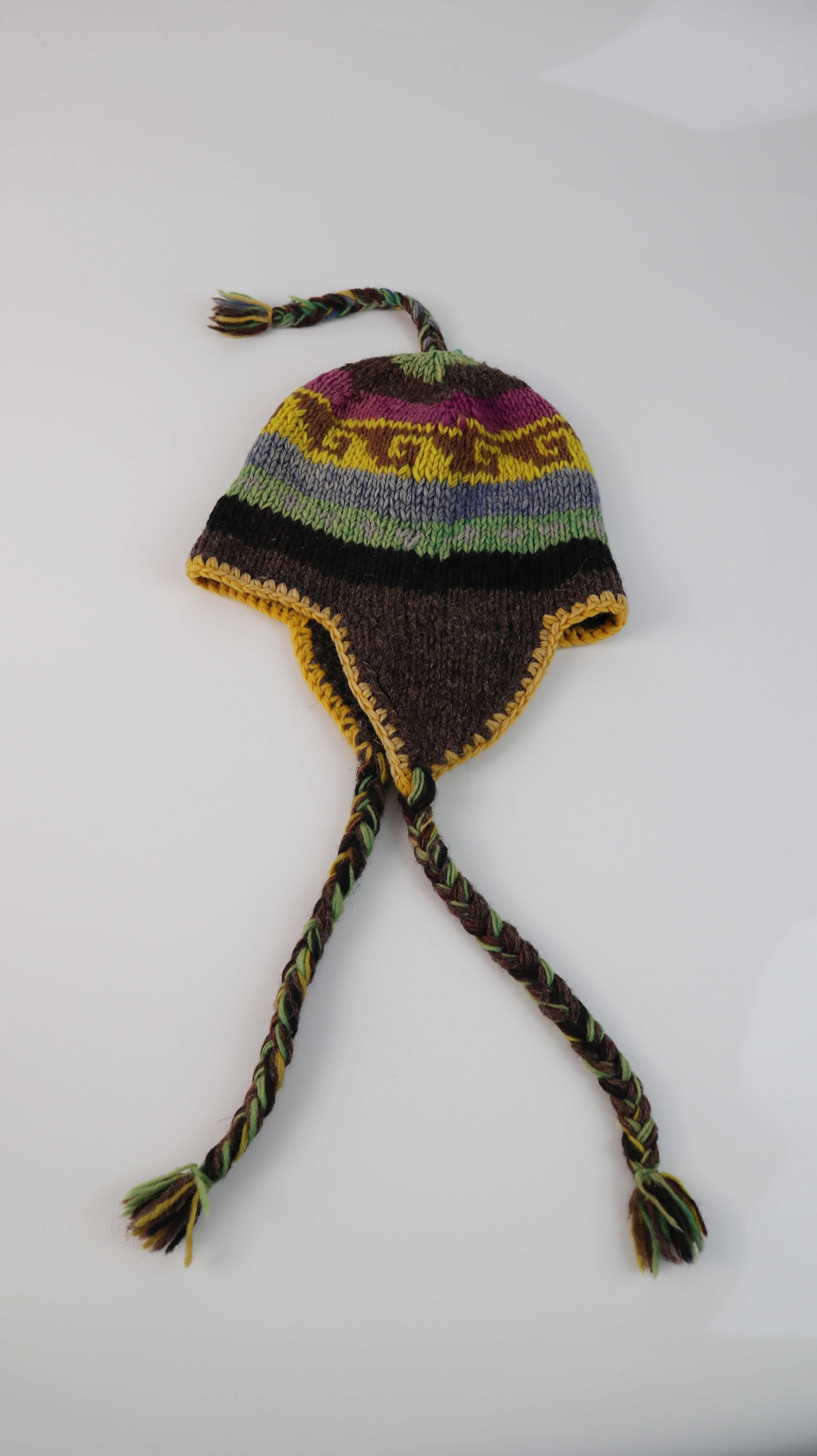 Mütze Strickmütze Wollmütze Inkamütze bunt gestrickt