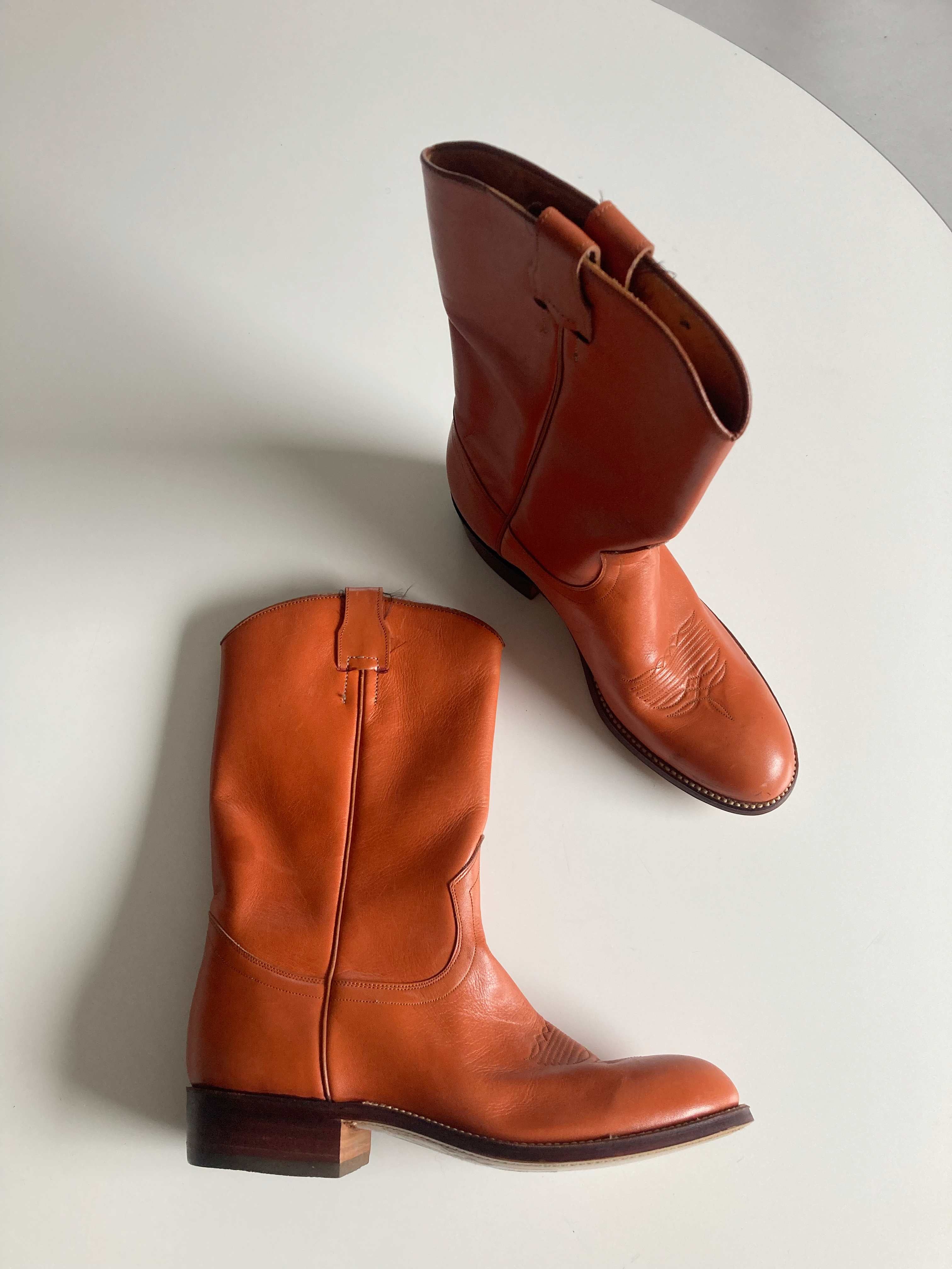 True Vintage Cowboystiefel orange 36 Stiefel Cowboy Stiefeletten