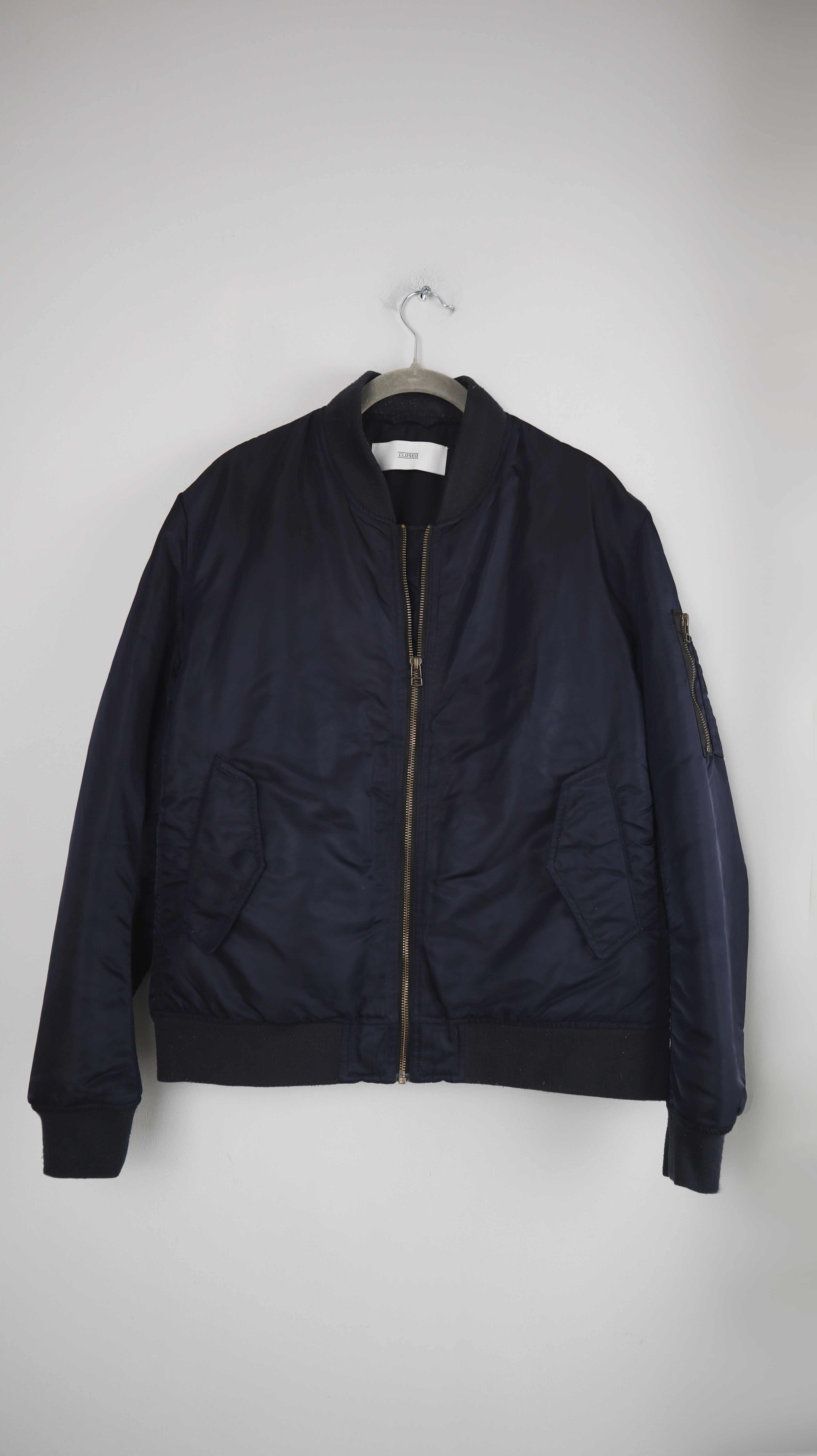 Closed Classic Bomber Bomberjacke Blau M 38 Dunkelblau Jacke