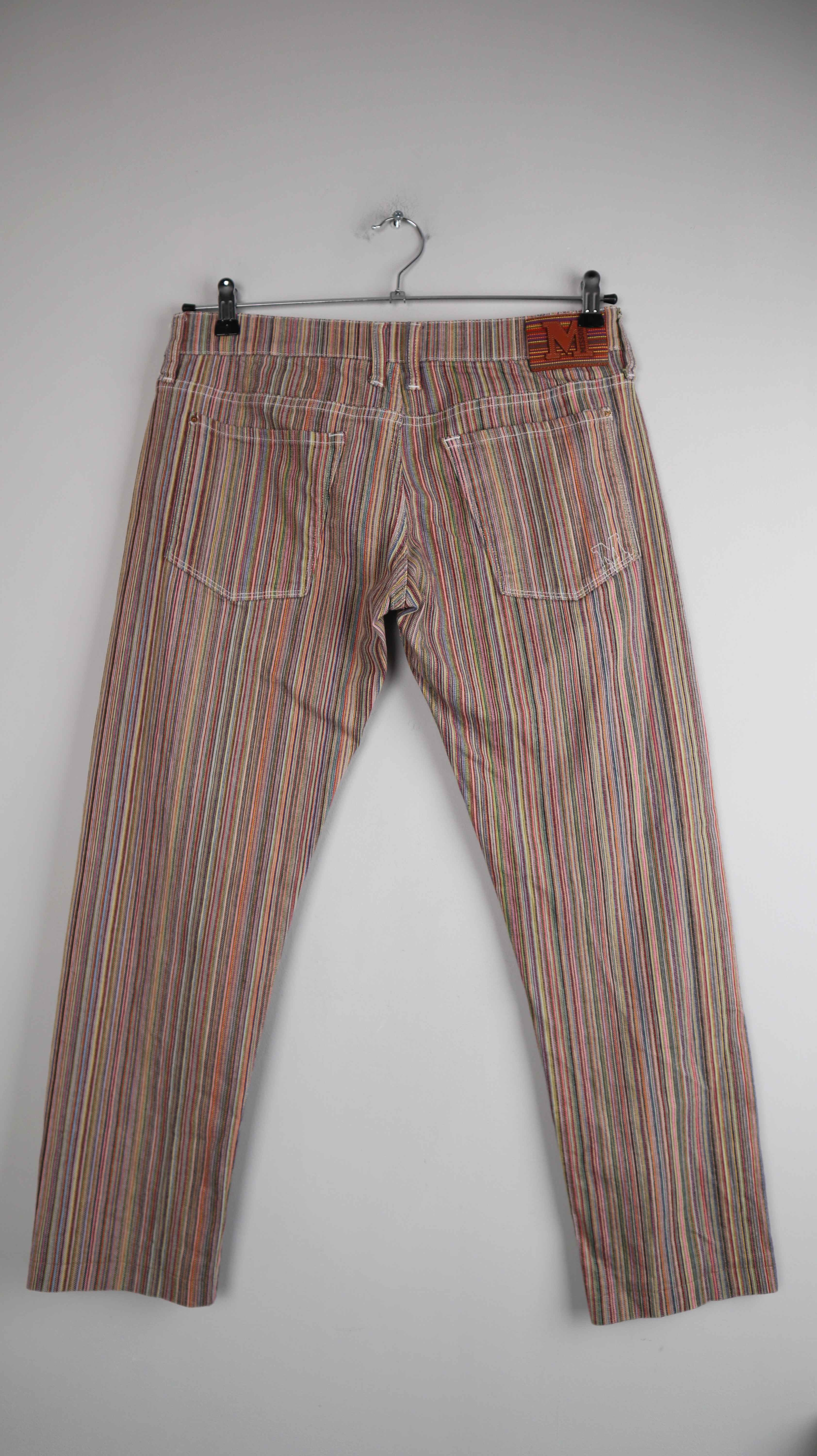 Missoni Hose 29 gestreift straight leg 38 M Streifenhose bunt