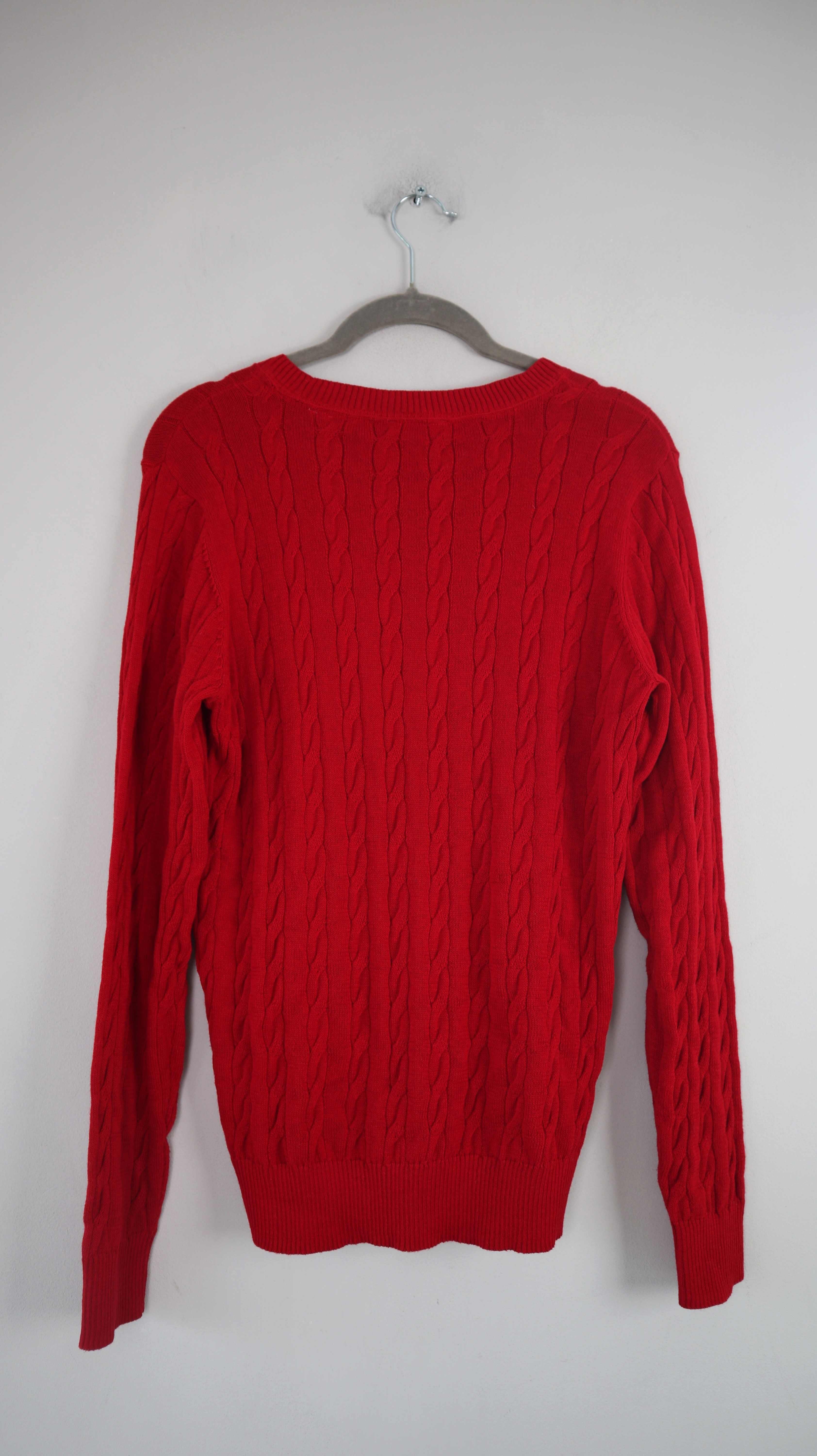 Tchibo Pullover Rot 36 38 Zopfmuster Longsleeve Essentials Sweater