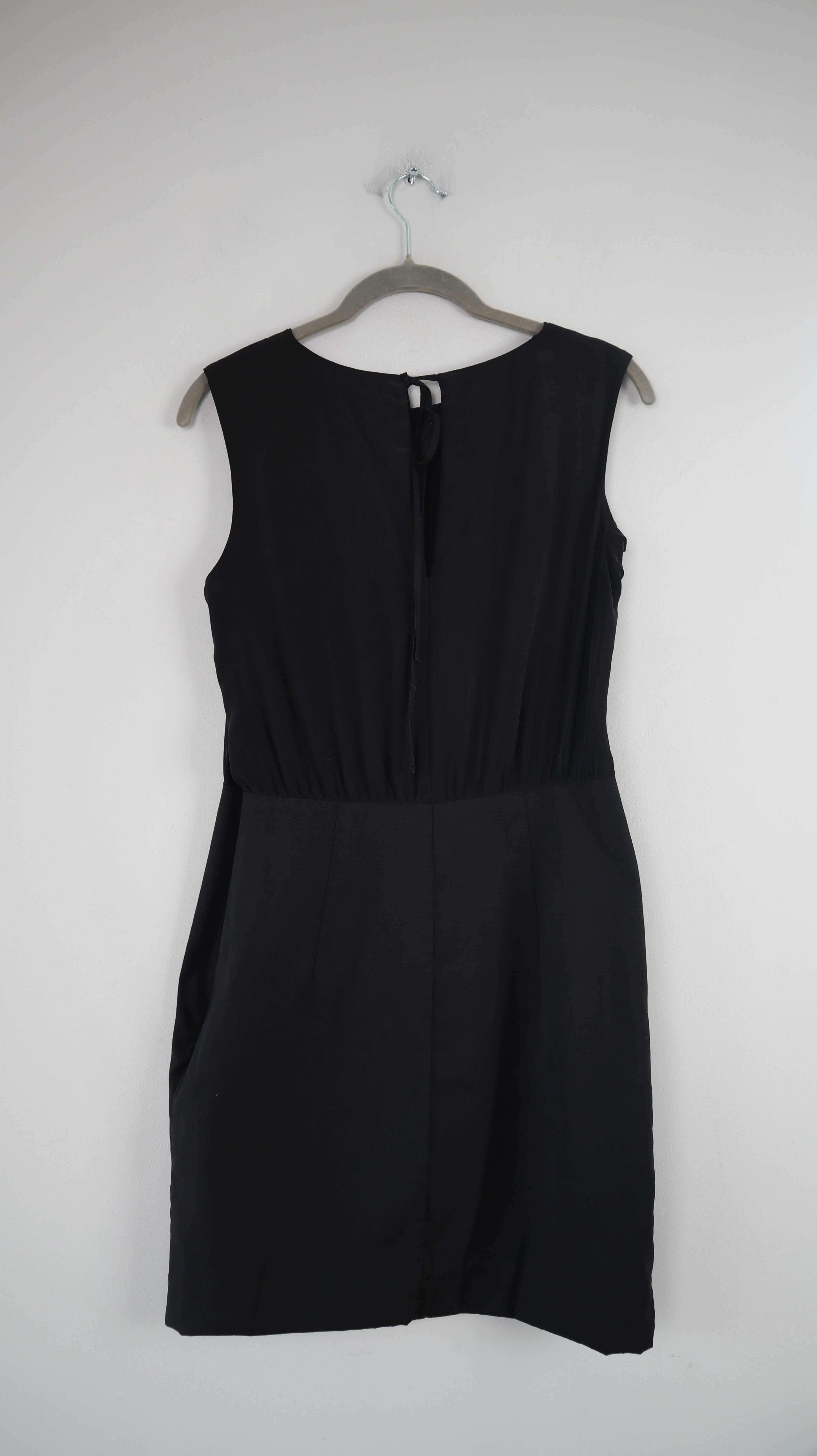 COS Kleid schwarz Seide 36 S Midi Midikleid Minikleid kleines schwarzes Seide