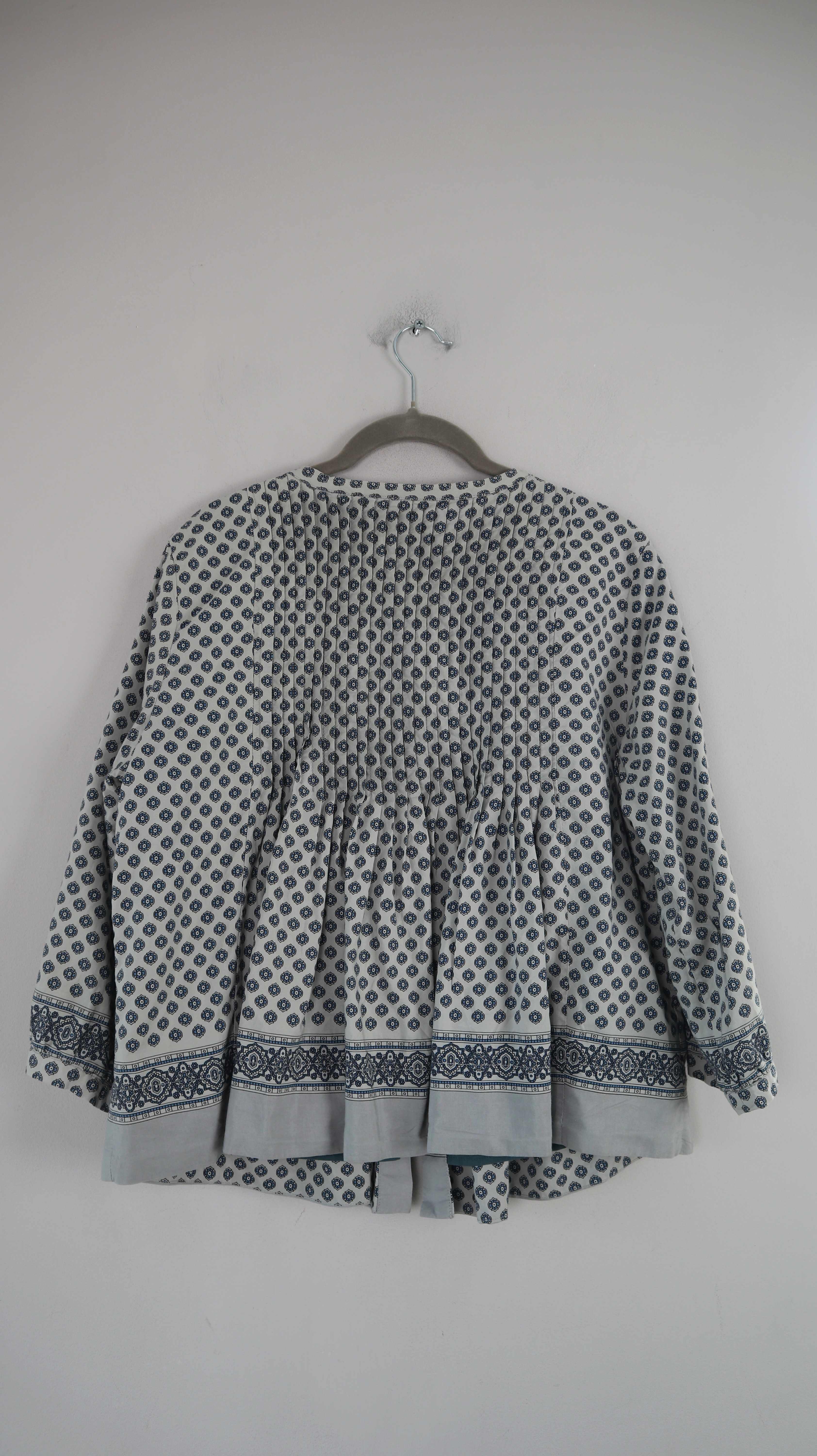 Closed Blazer Jacke Blau Hellblau XL Seide Seidenjacke Paisley