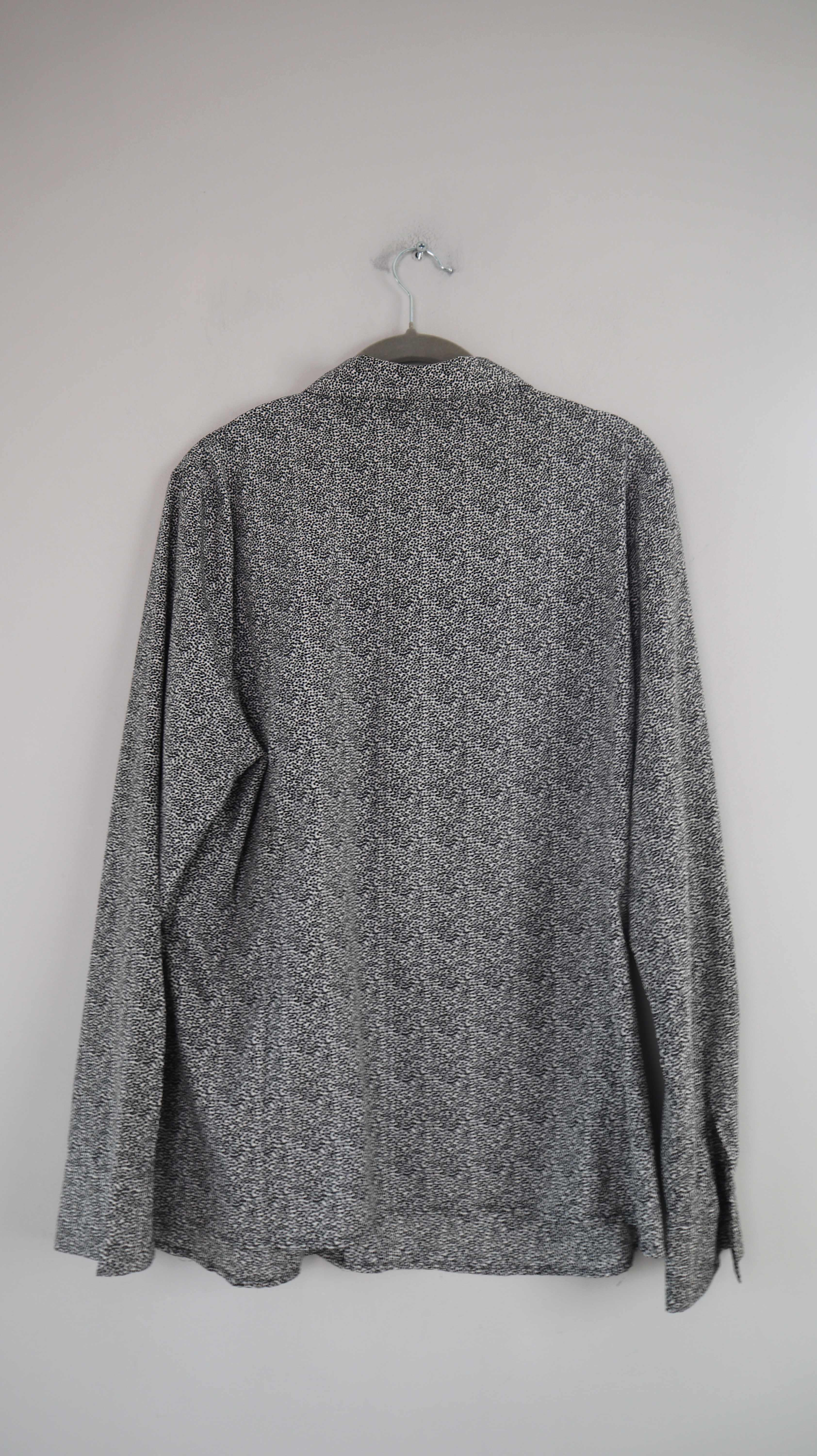 Bluse Hemd blau Punkte gepunktet 40 L Oberteil