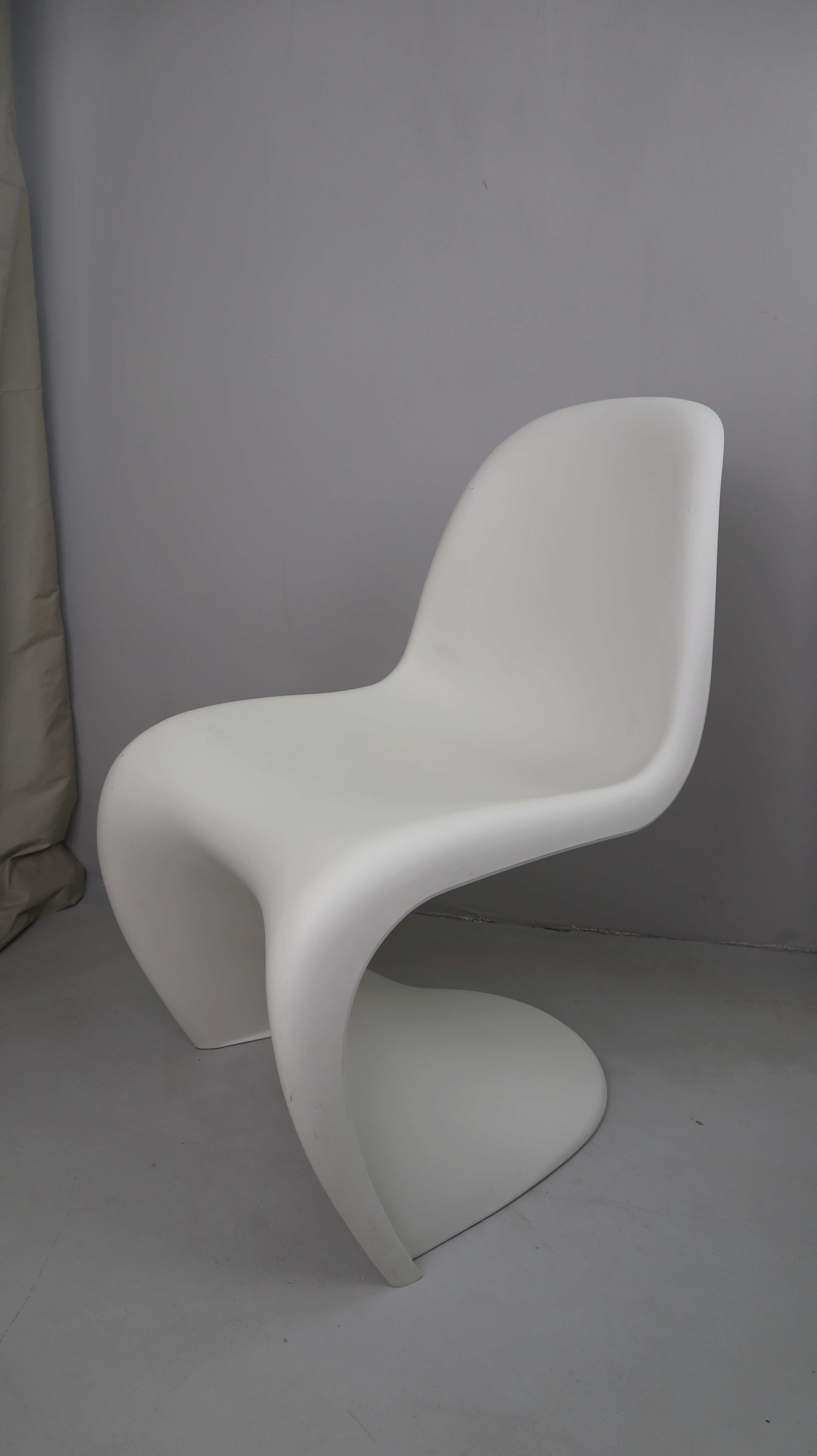 Original Verner Panton Vitra Freischwinger weiß Kunststoff Outdoor