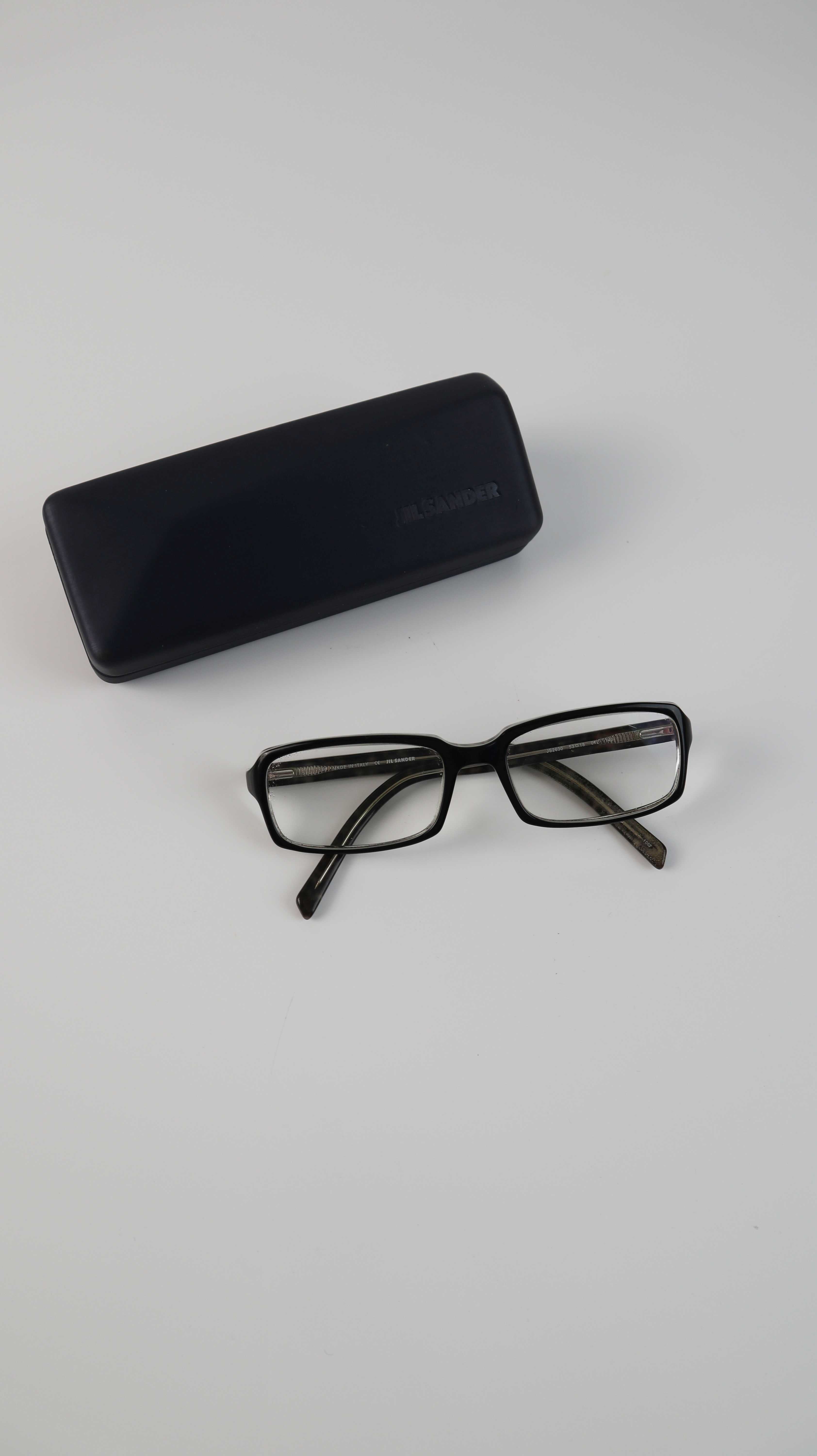 Jil Sander Brille Sehstärke eckig 90s Y2K Lesebrille Brillengestell