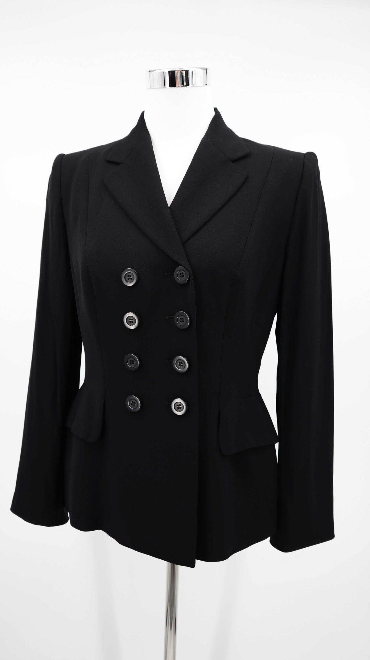 Laurel Blazer schwarz 38 M Wolle Wollblazer Design geknöpft