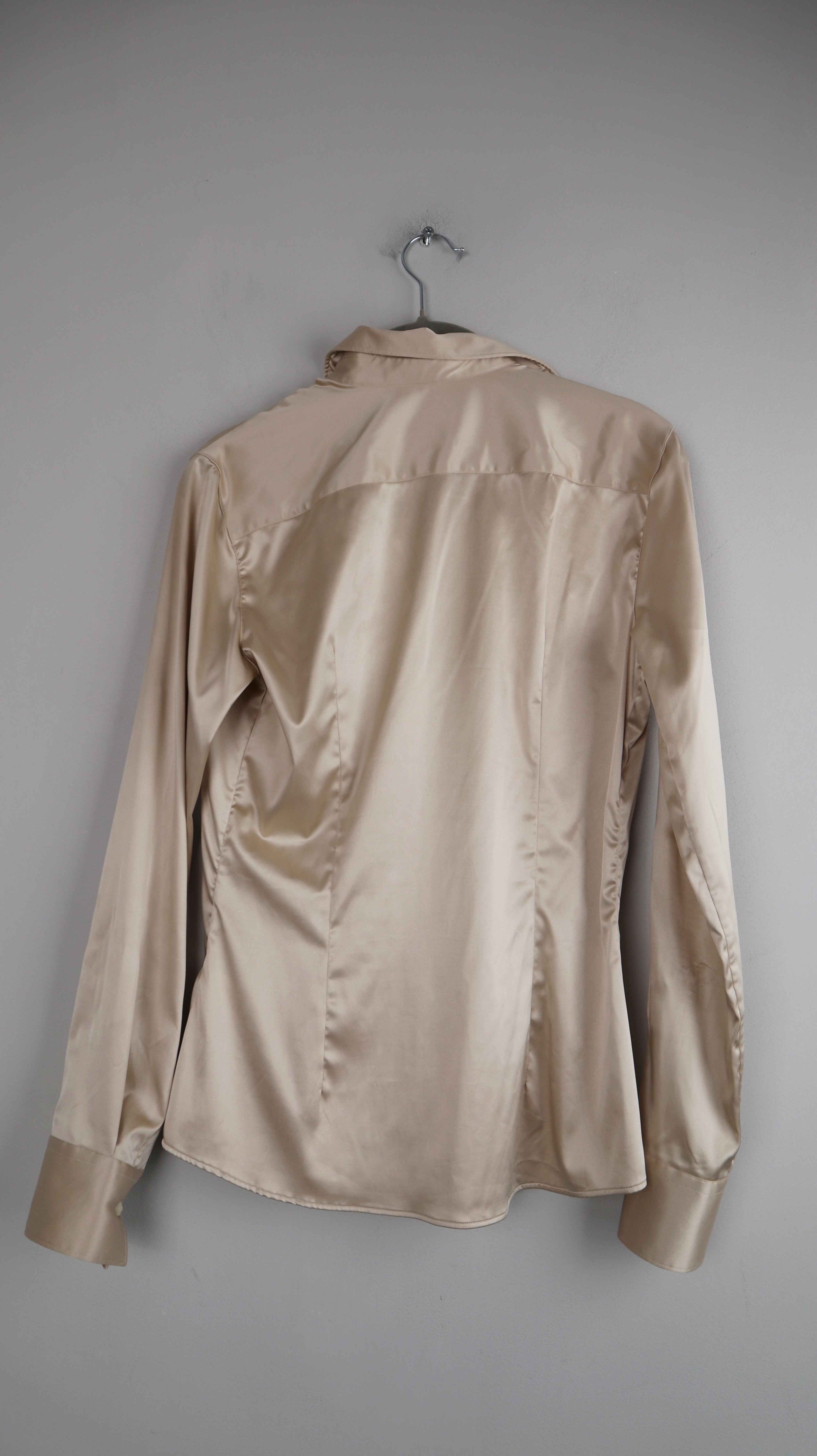 Robert Friedmann Bluse Creme Beige 36 S Femme Shirt Hemd Gold