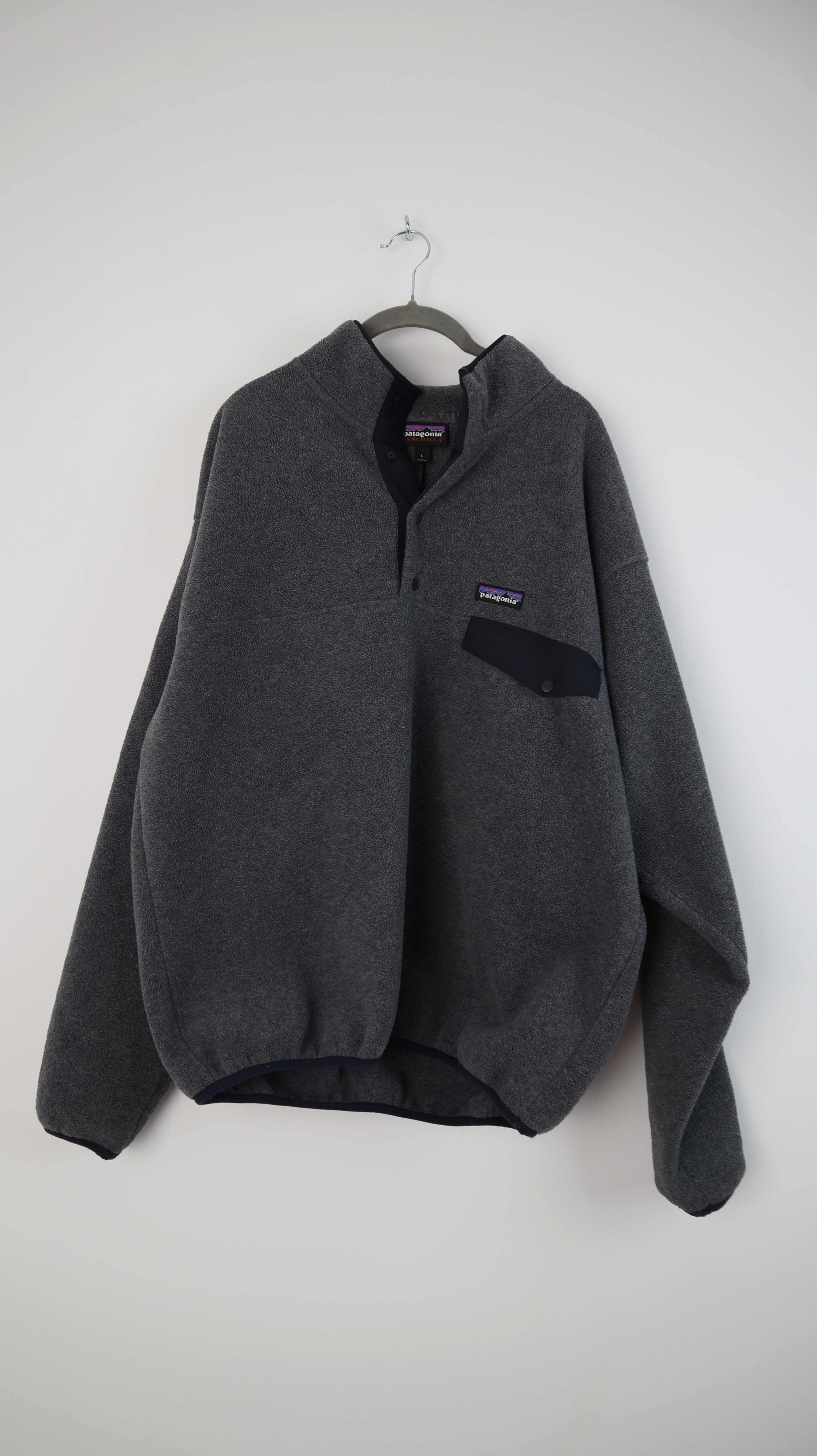 Patagonia Pullover Synchilla Sweater Fleecepullover Grau L