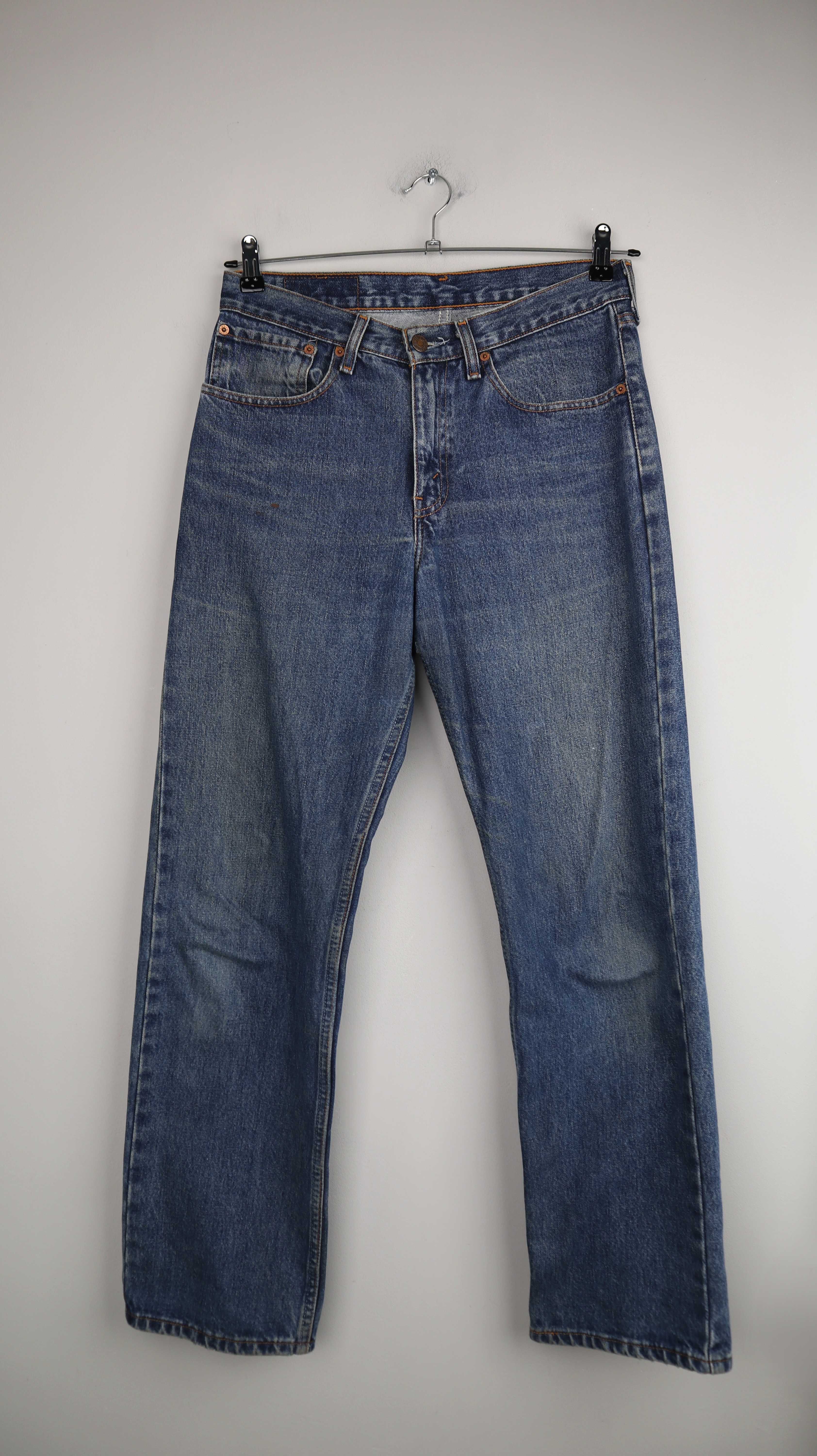 Levis 751 Jeans Hose blau straight leg W31 L30 denim washed