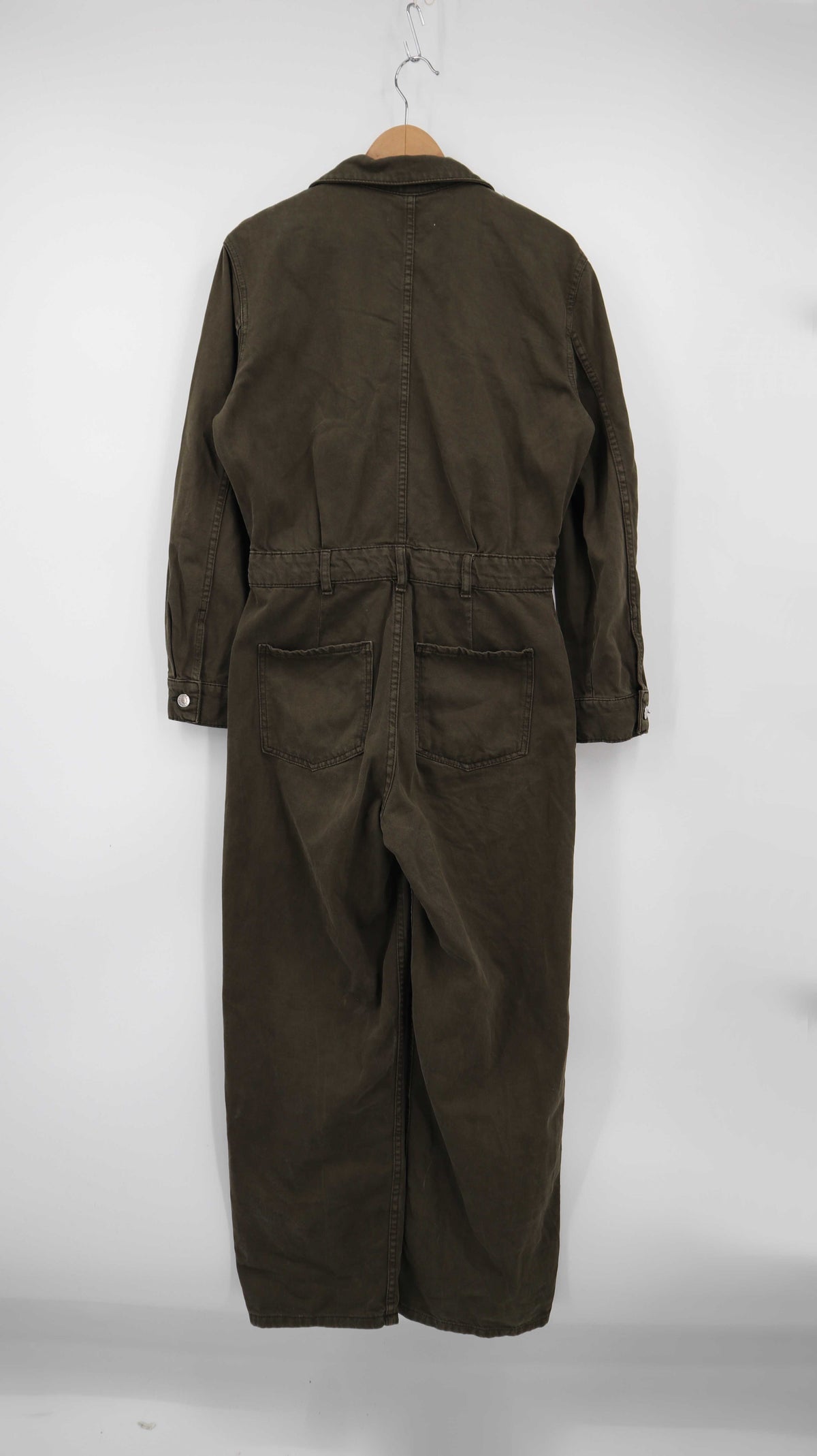 Mango Overall Einteiler grün Jumper Ganzkörperanzug Olivgrün 38 M