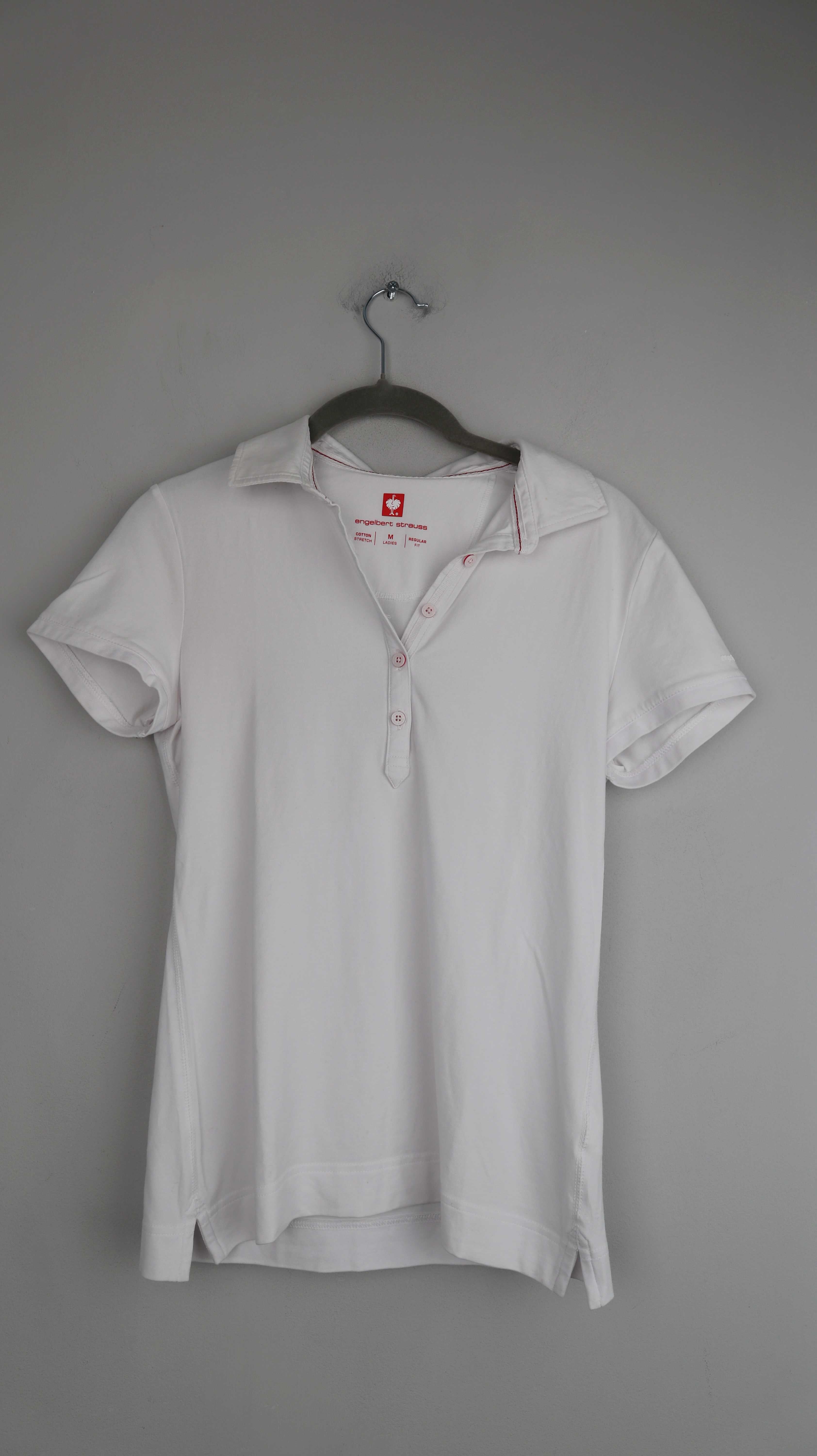 Engelbert Strauss 38 M Polo Poloshirt basic weiß regular fit T-Shirt