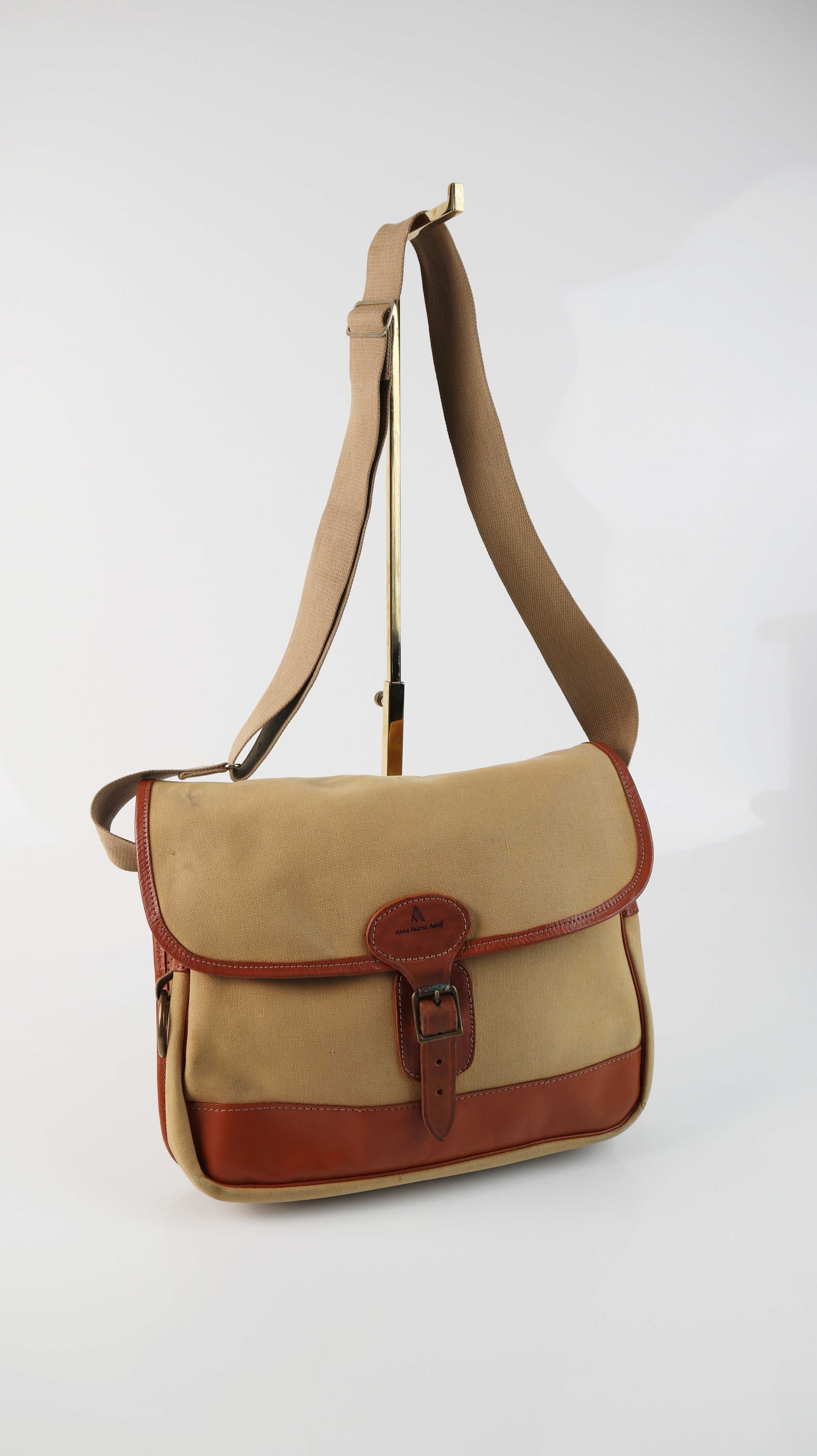 Anna Valerie Adolf Tasche Umhängetasche Stofftasche Leder