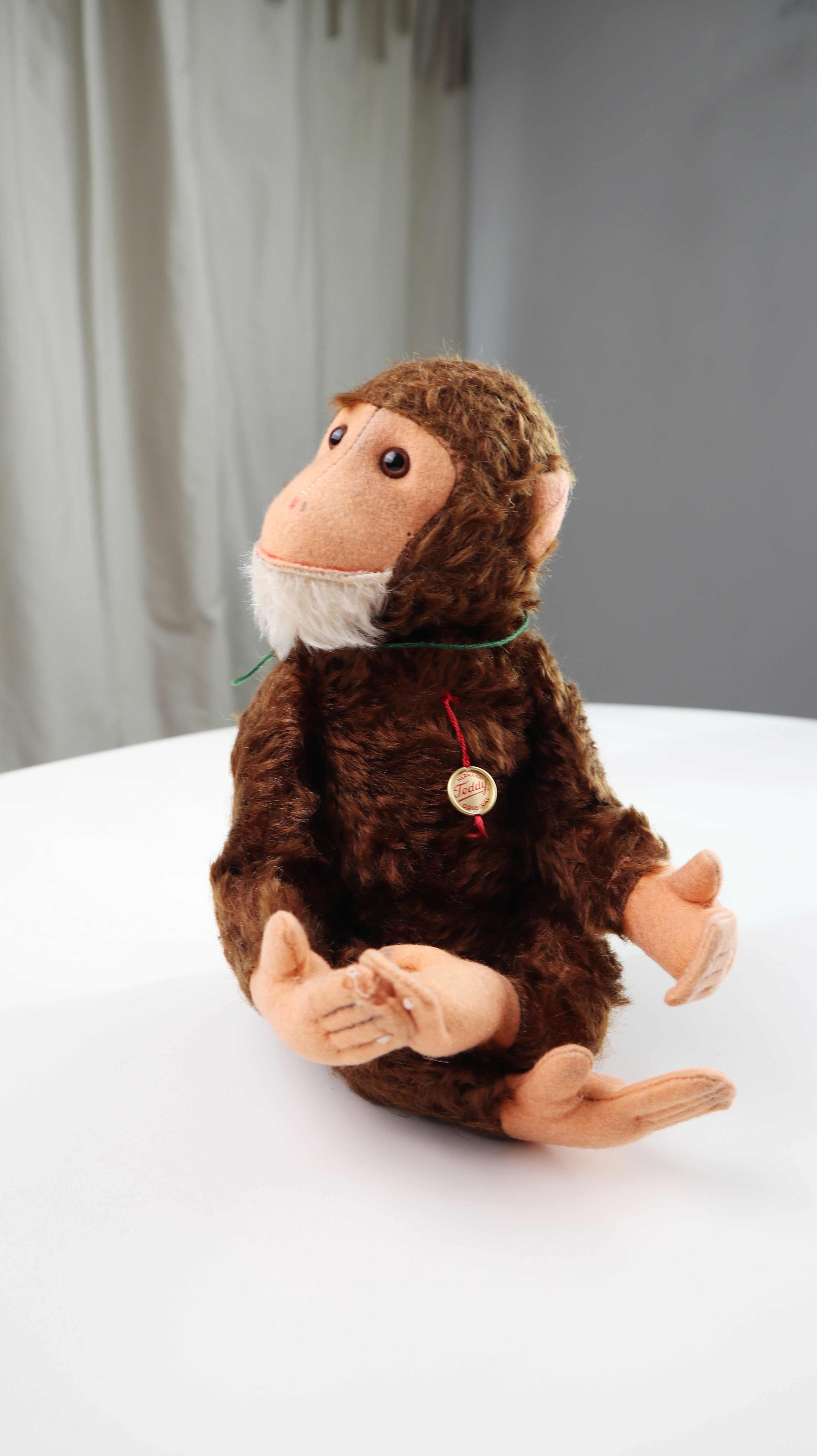 True Vintage Hermann Teddy Original Affe Äffchen Stofftier Schimpanse Herr Nilson