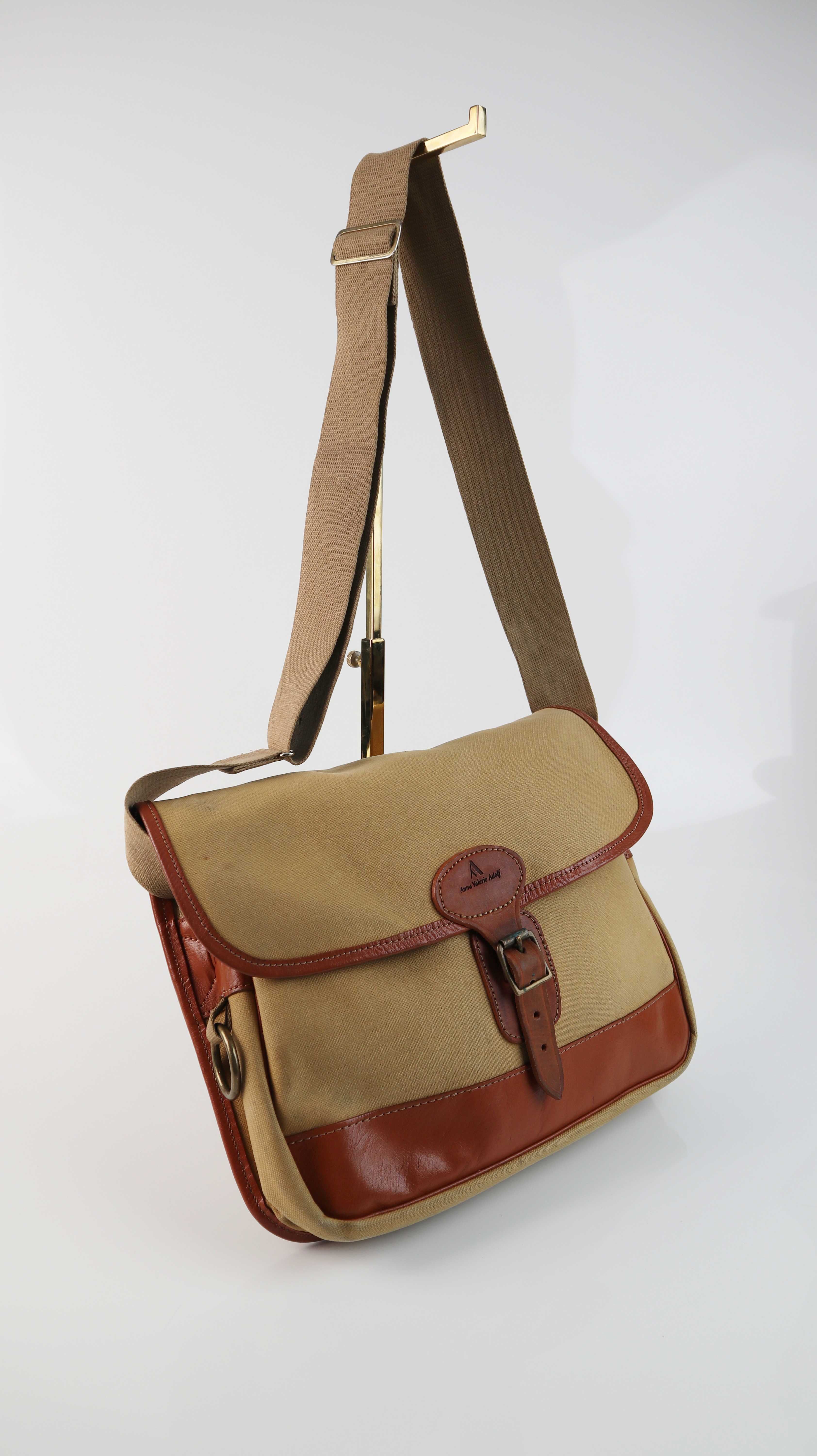 Anna Valerie Adolf Tasche Umhängetasche Stofftasche Leder