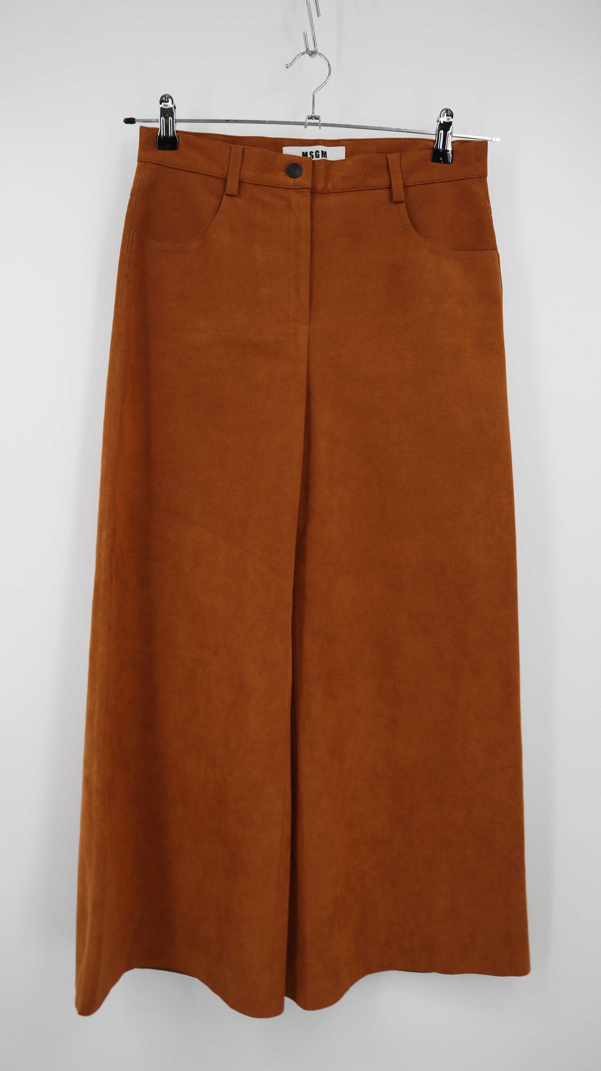 MSGM Hose braun kurz 36 S Chino Knöchellänge
