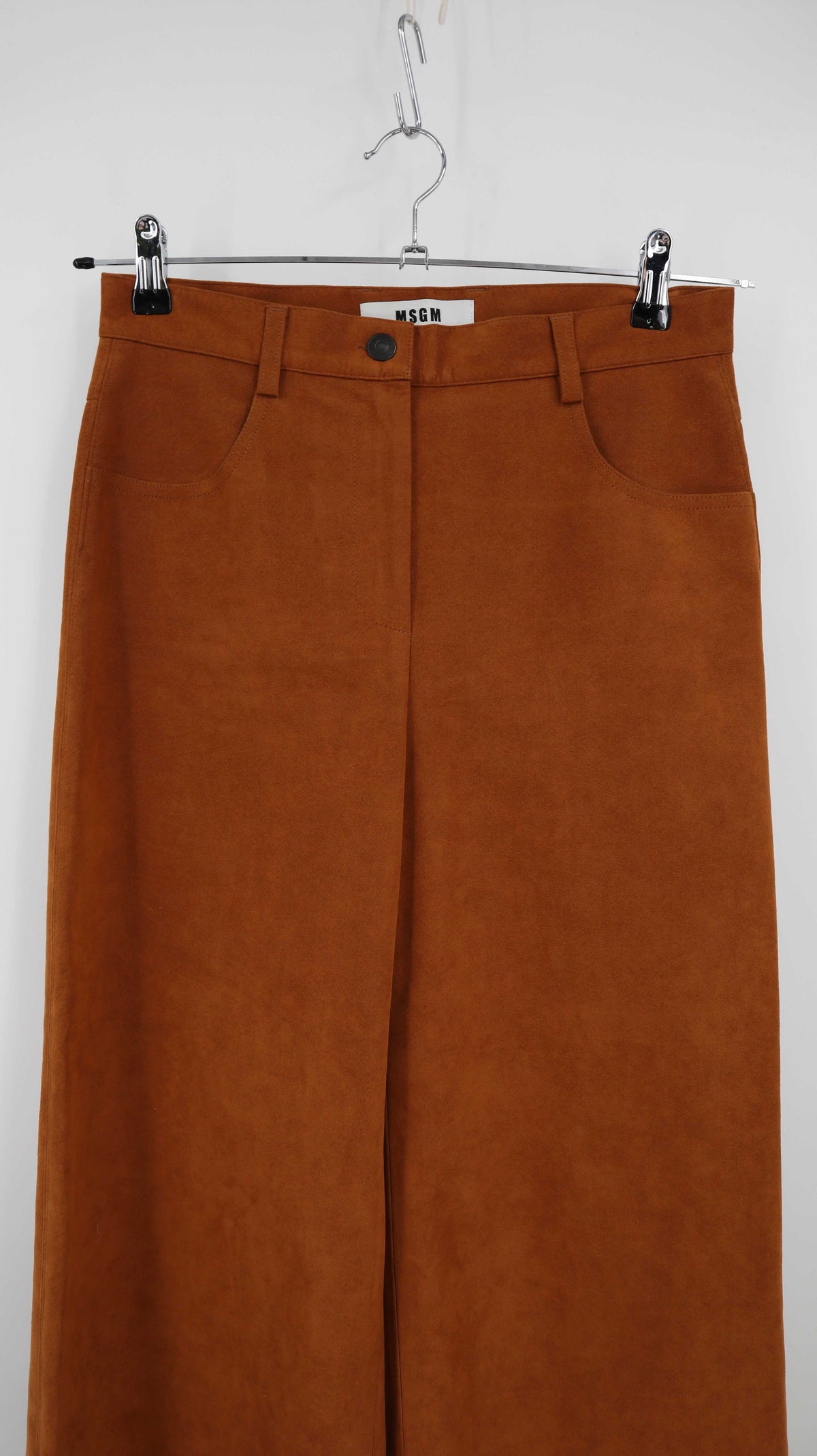 MSGM Hose braun kurz 36 S Chino Knöchellänge