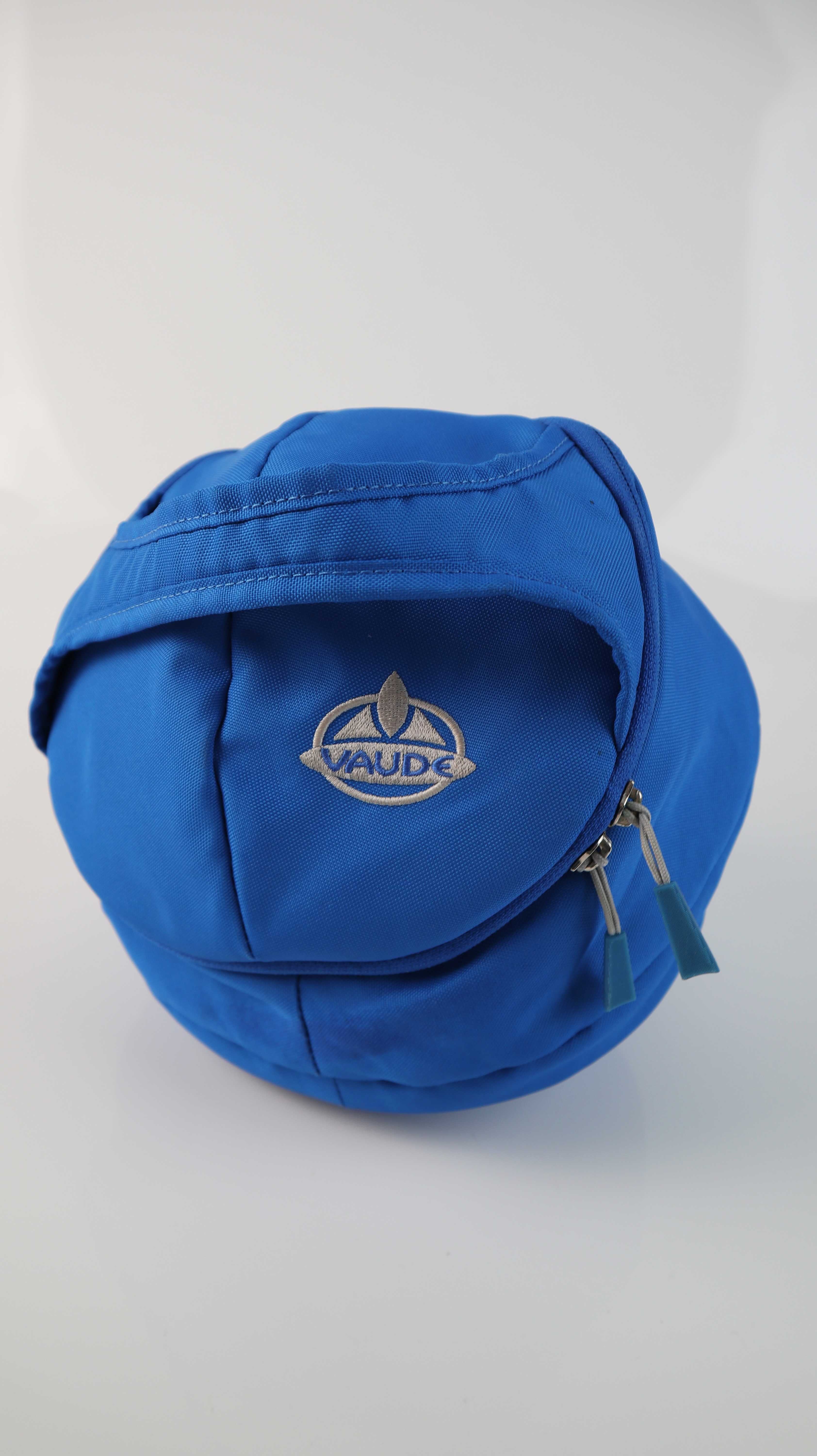 Vaude Cannonball Waschtasche blau rund Ball Kosmetiktasche Kulturbeutel