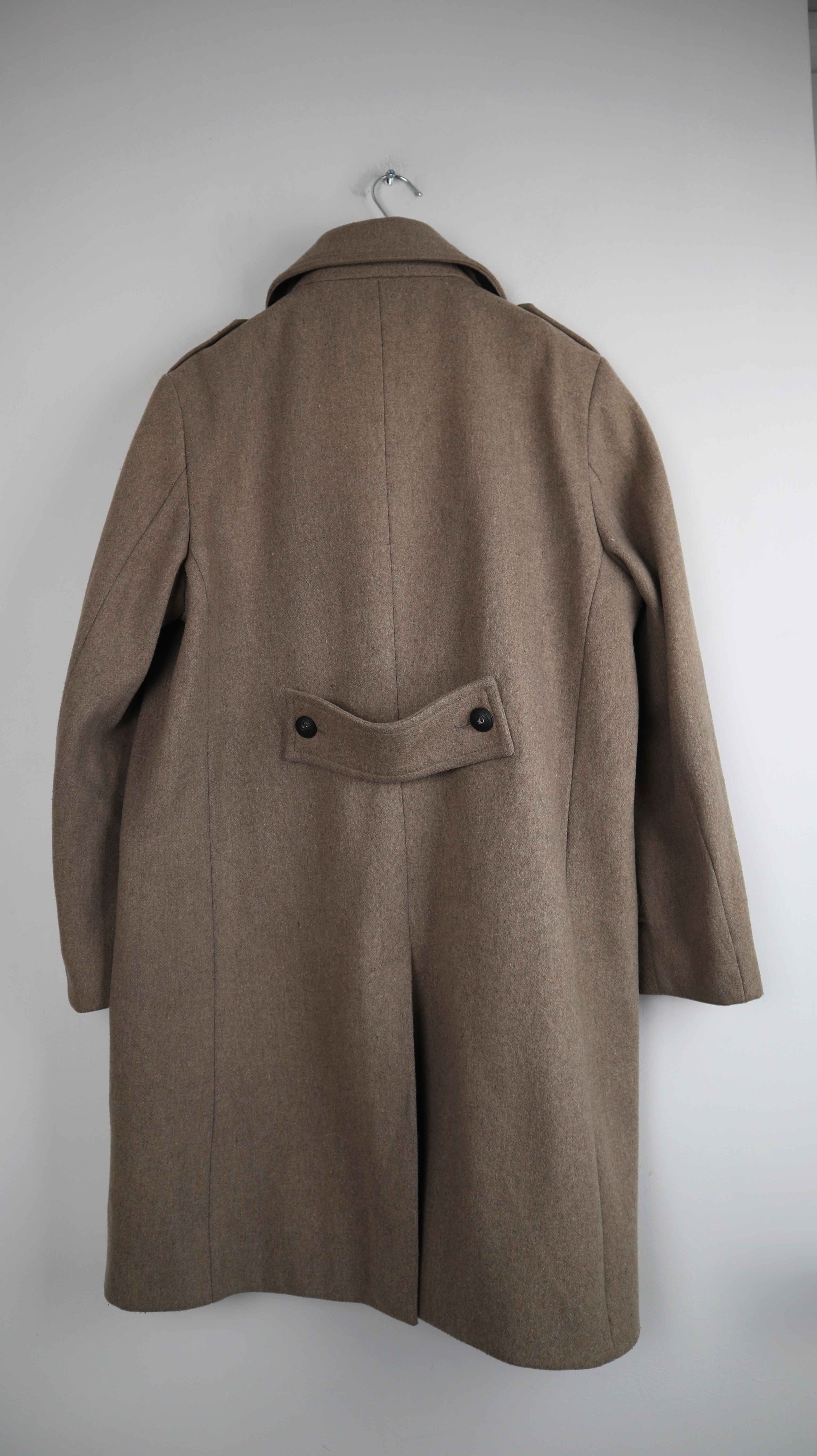 Tommy Hilfiger Mantel Braun Wolle Wollmantel Staubmantel XL Cabanmantel