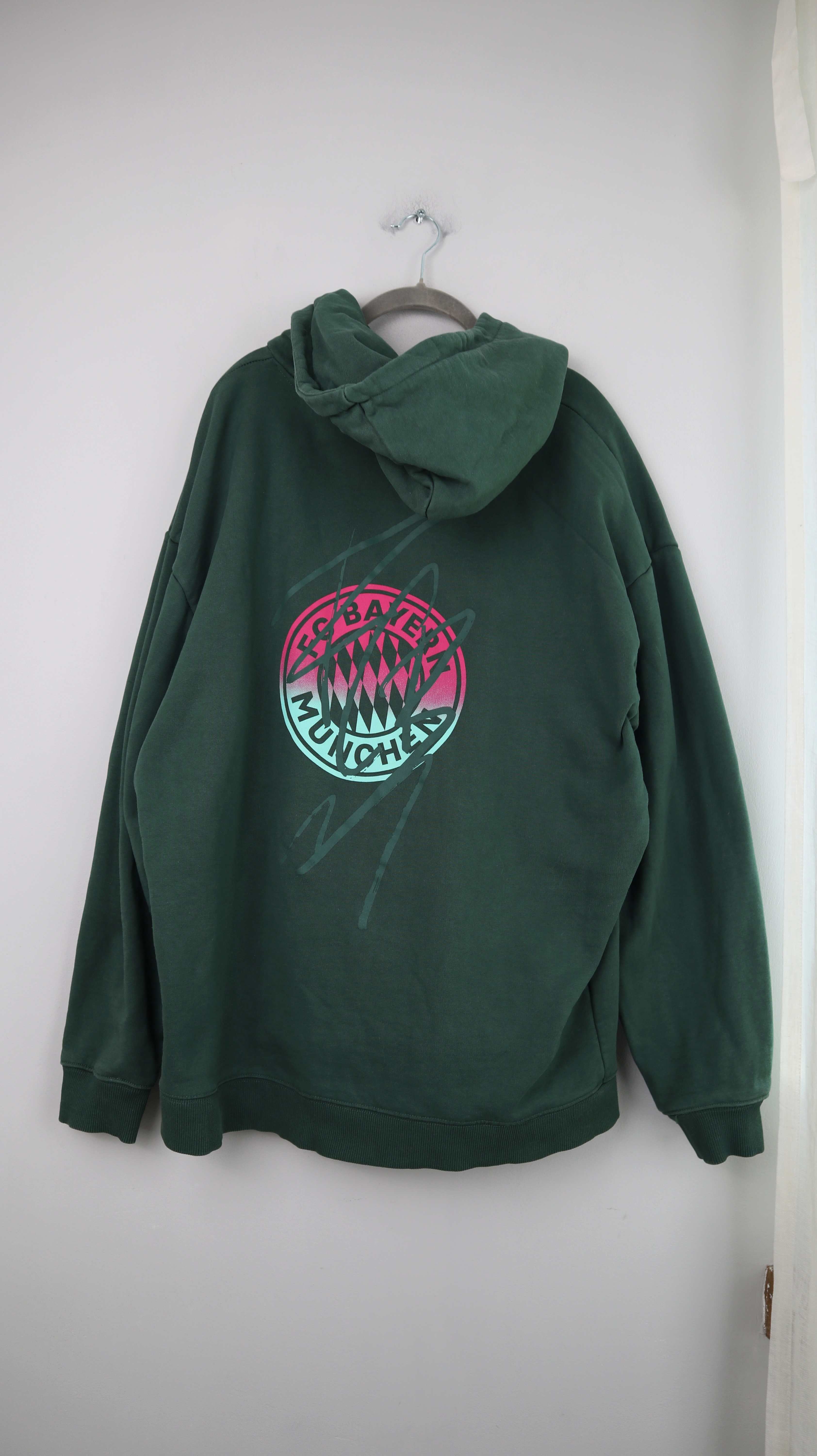 FCB Pullover Hoodie Sweater Kapuzenpullover grün Dunkelgrün L