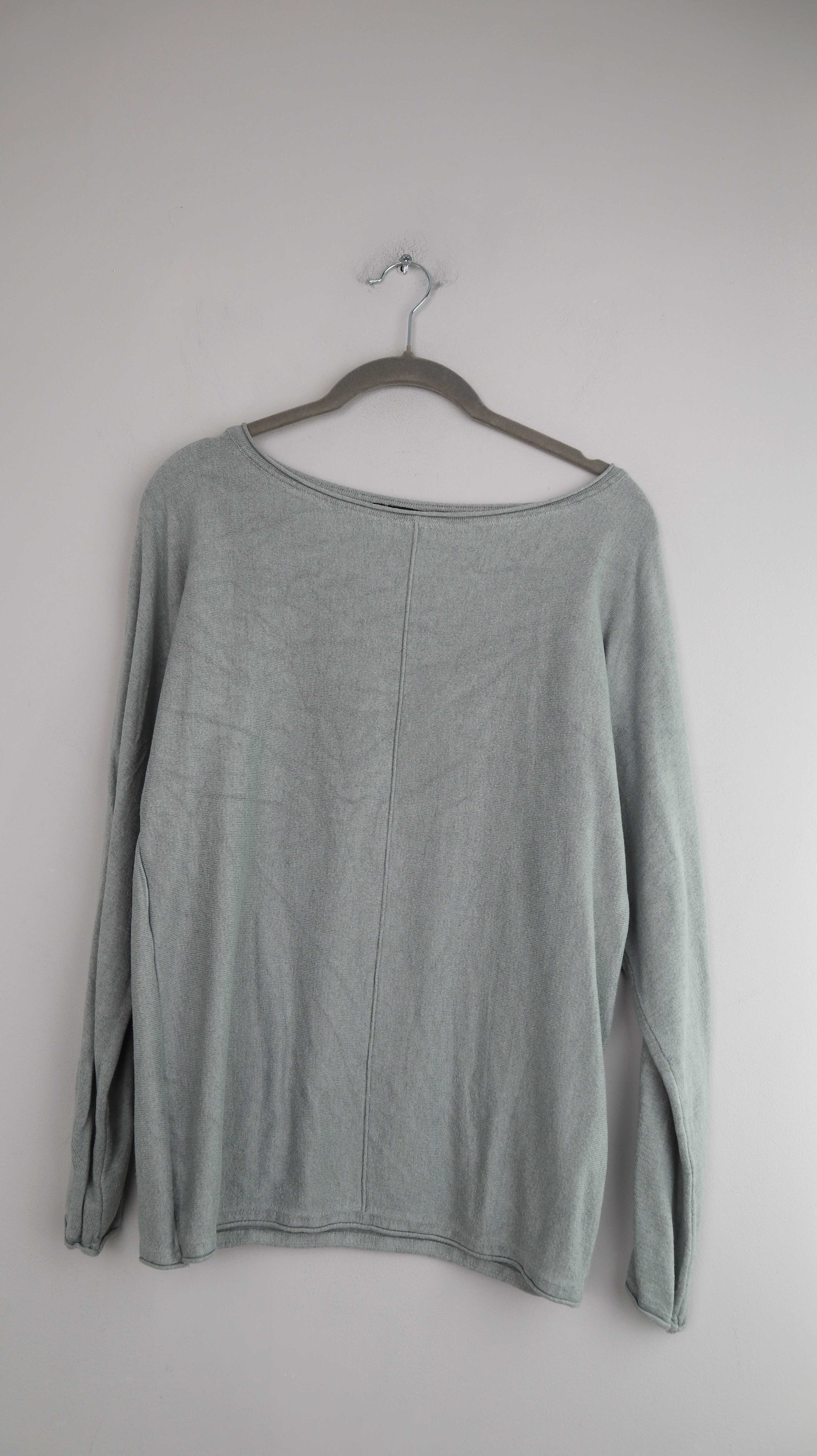 C&A Pullover blau türkis basic 36 S einfarbig Longsleeve