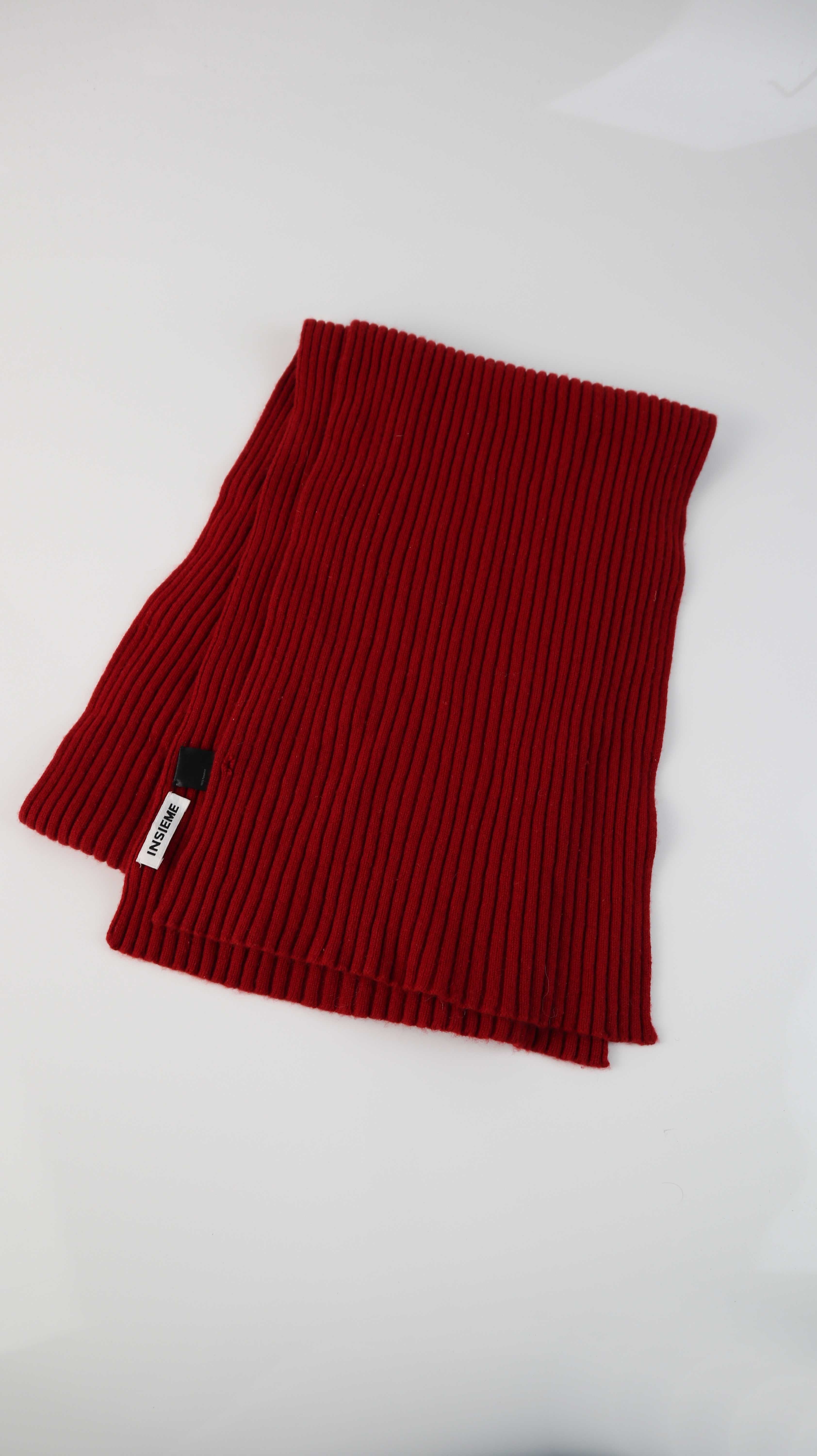 Insieme Schal Cashmereschal Cashmere rot ripped