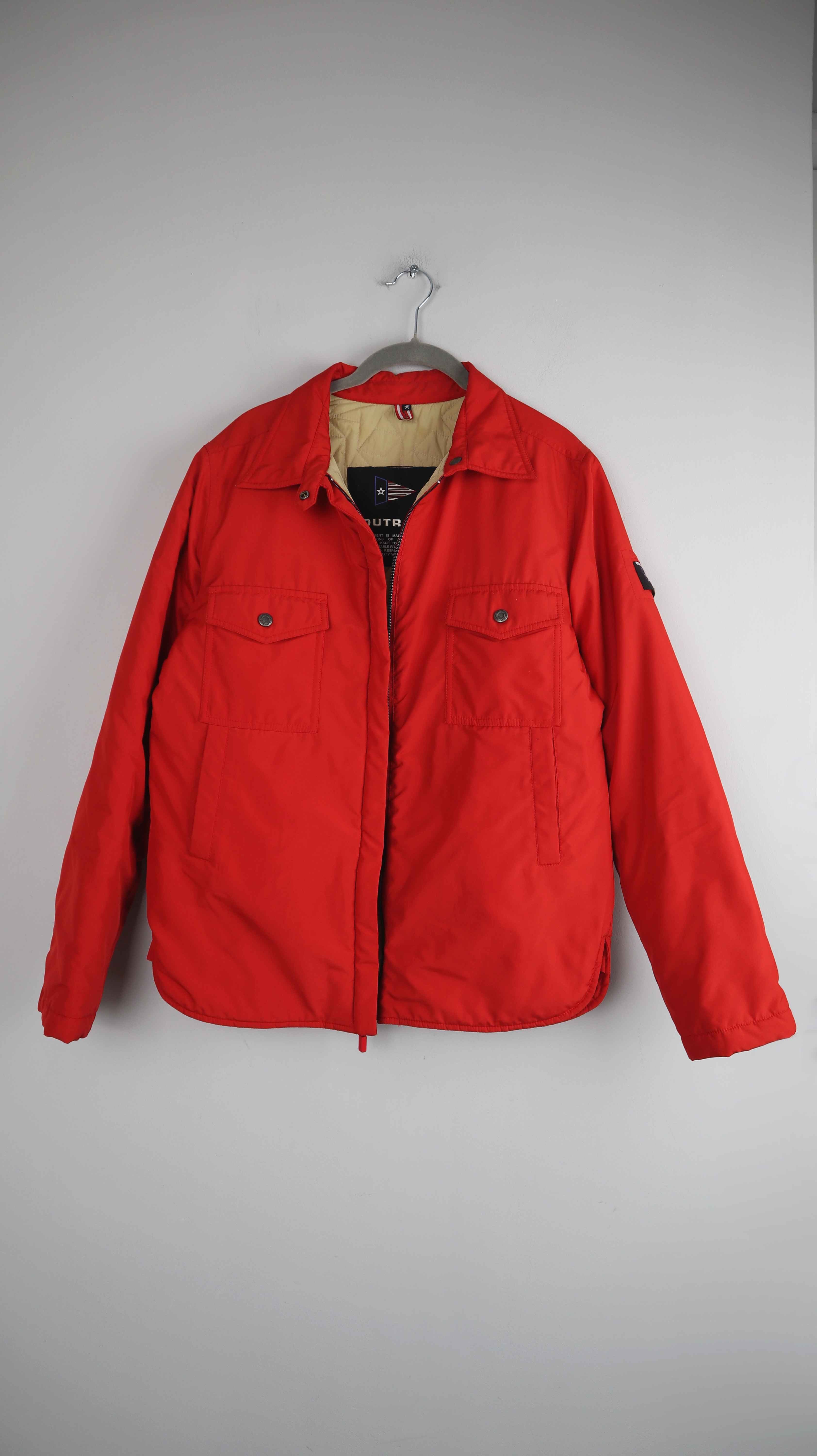 Outrage Jacke rot gesteppt Daunenjacke Windbreaker 38 M Übergangsjacke