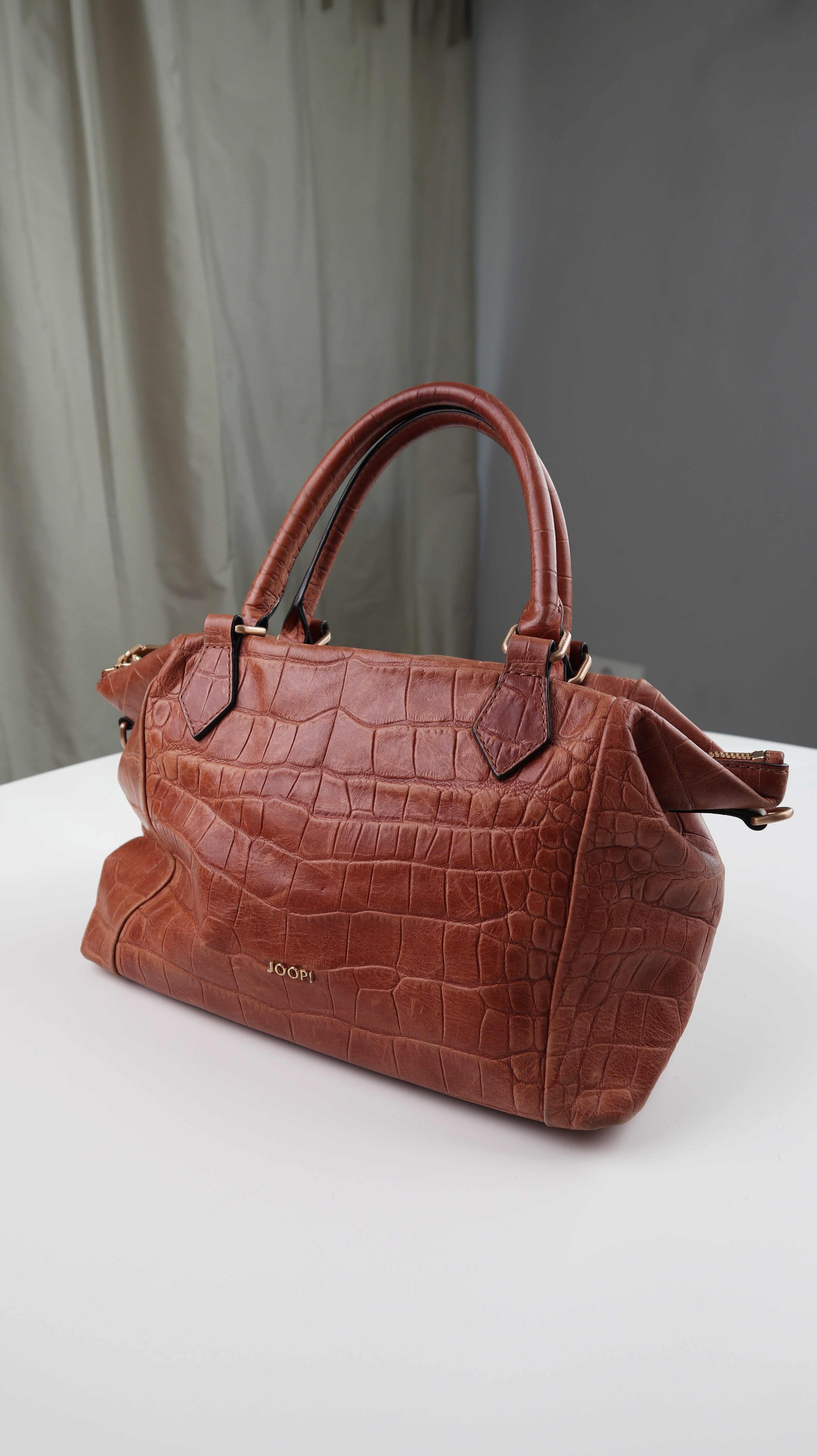 Joop! Tasche Handtasche braun Leder Ledertasche Shopper